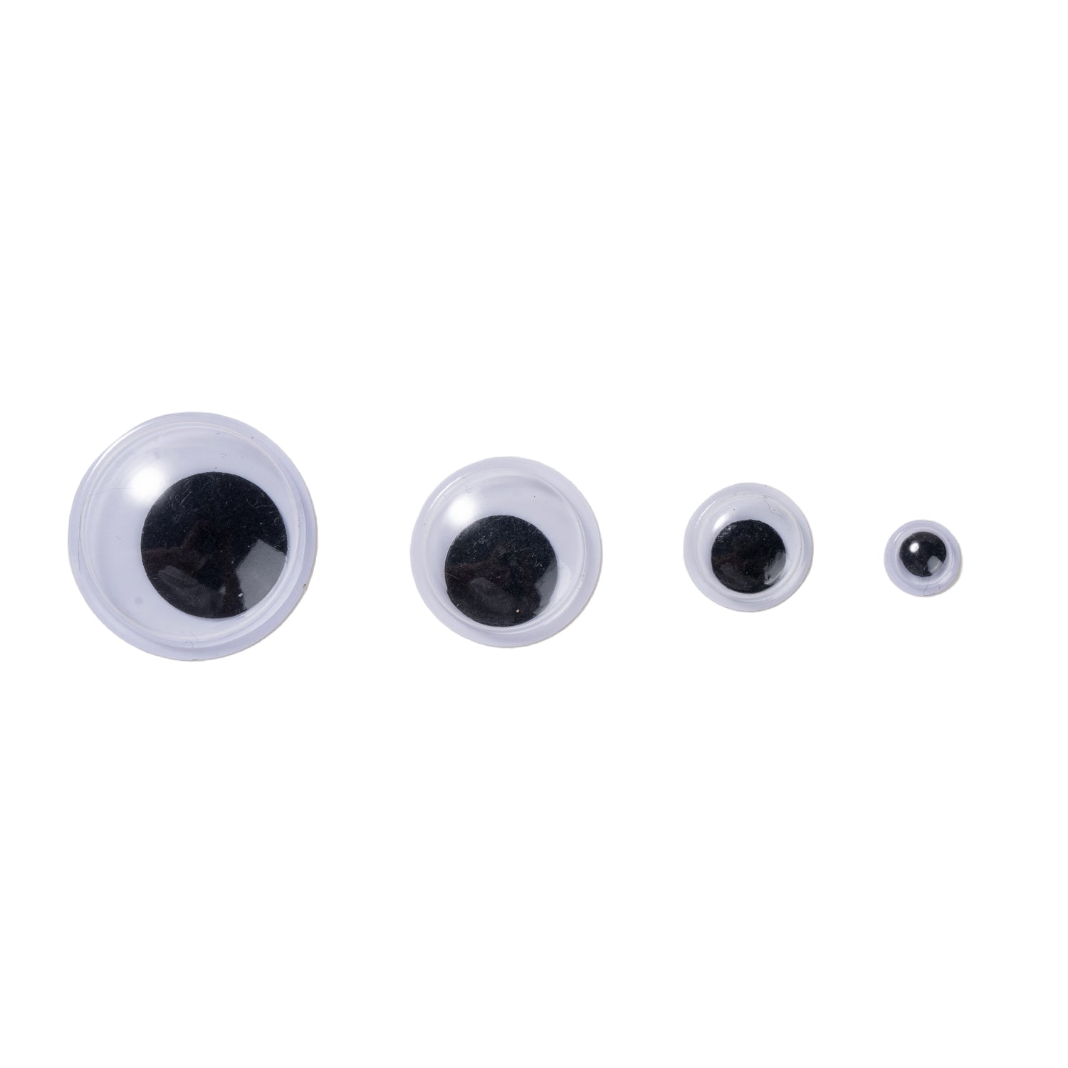Black Wiggly Eyes in Assorted Size, Pack of 100