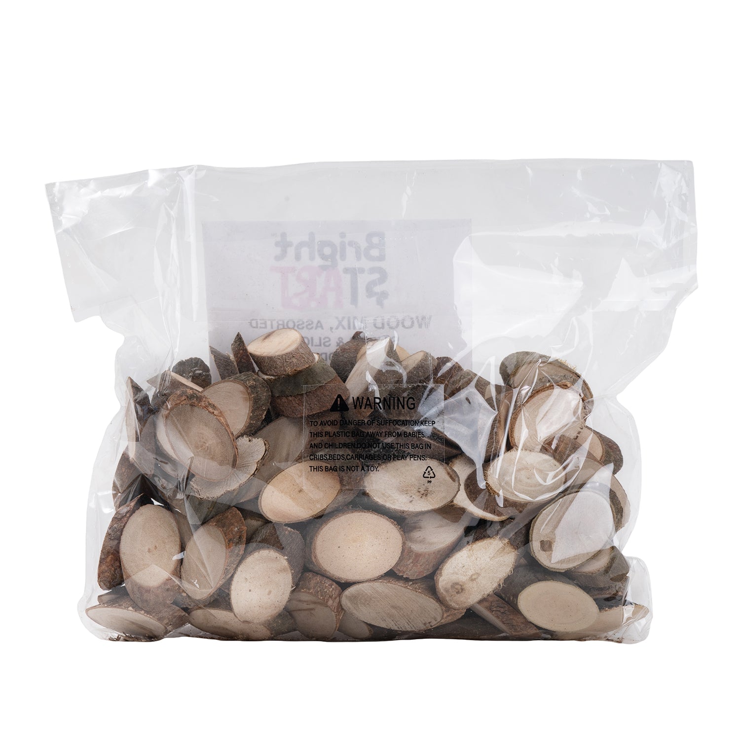 Assorted Wood Sticks & Slices, Pack of 230g