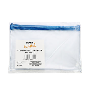 Blue Clear Pencil Case 125 x 200mm