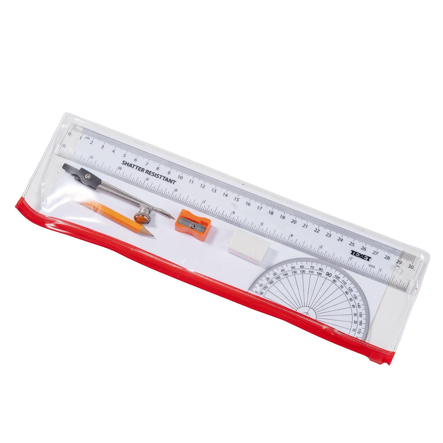 Exam Kit in Plastic Pencil Case