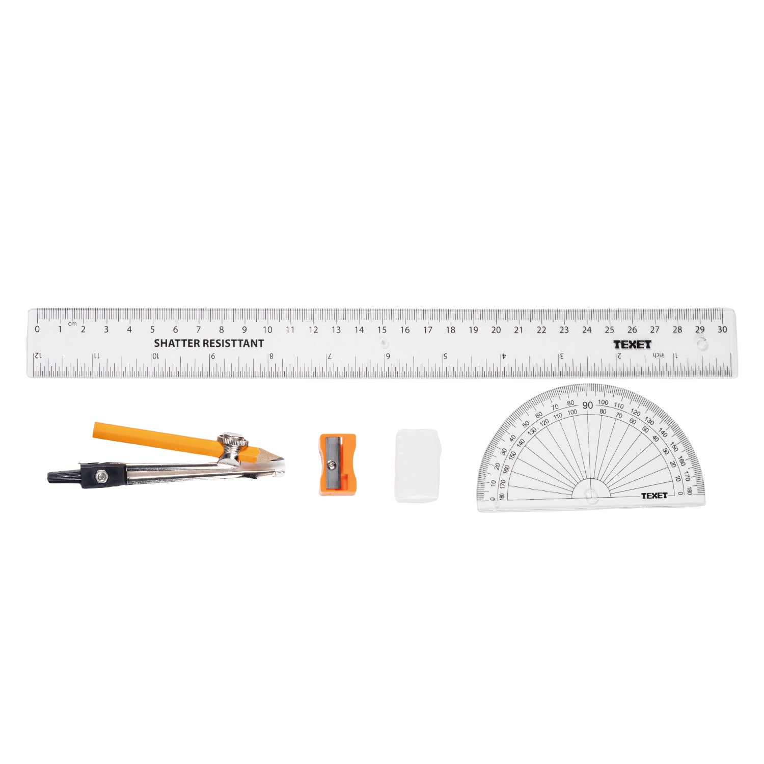 Exam Kit in Plastic Pencil Case