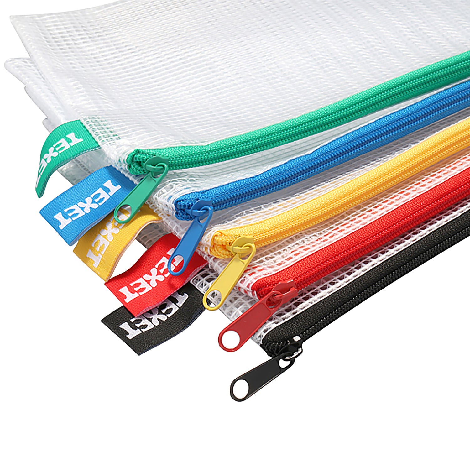 Zip Pencil Case, Pack of 5
