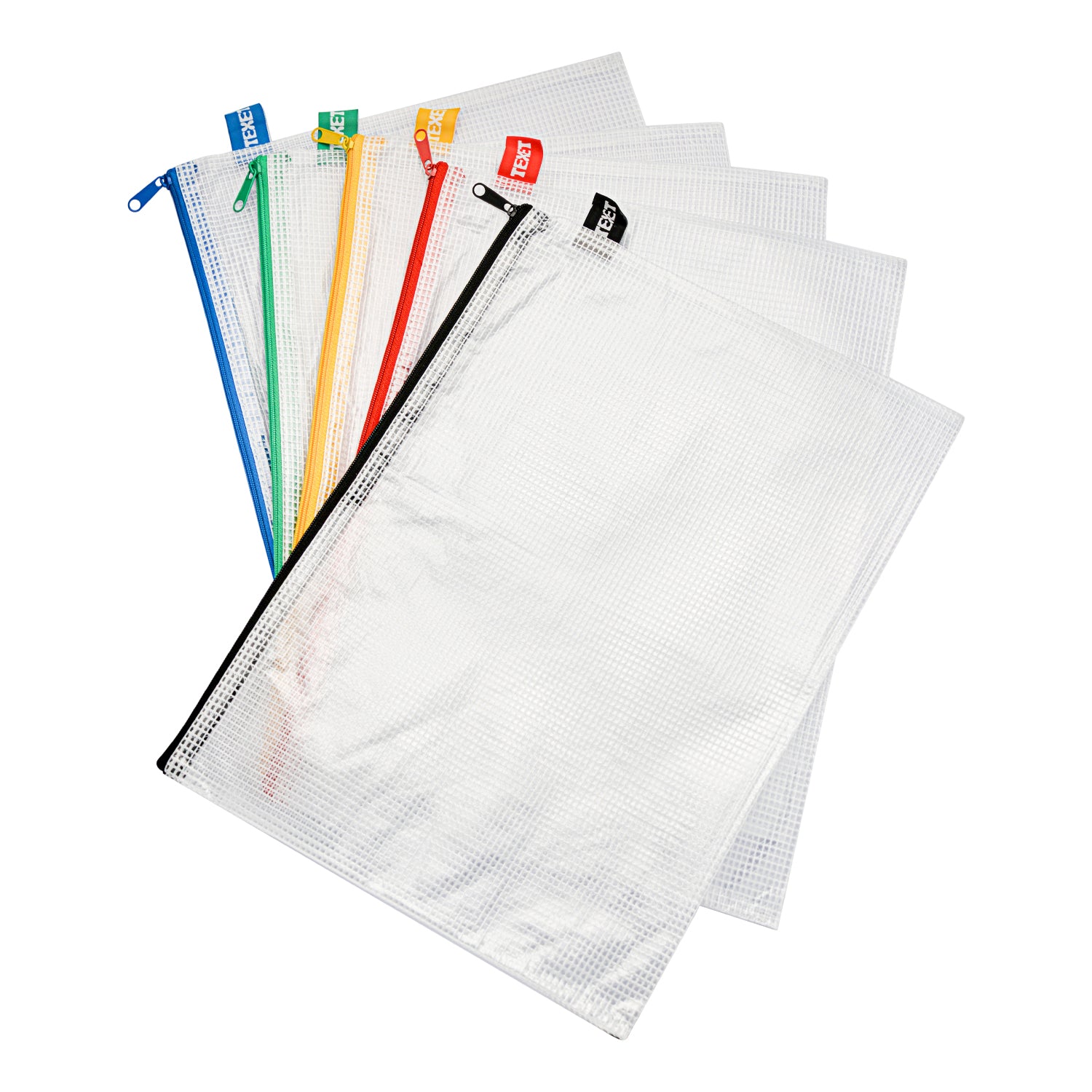 A4 Zip Storage Bag, Pack of 5