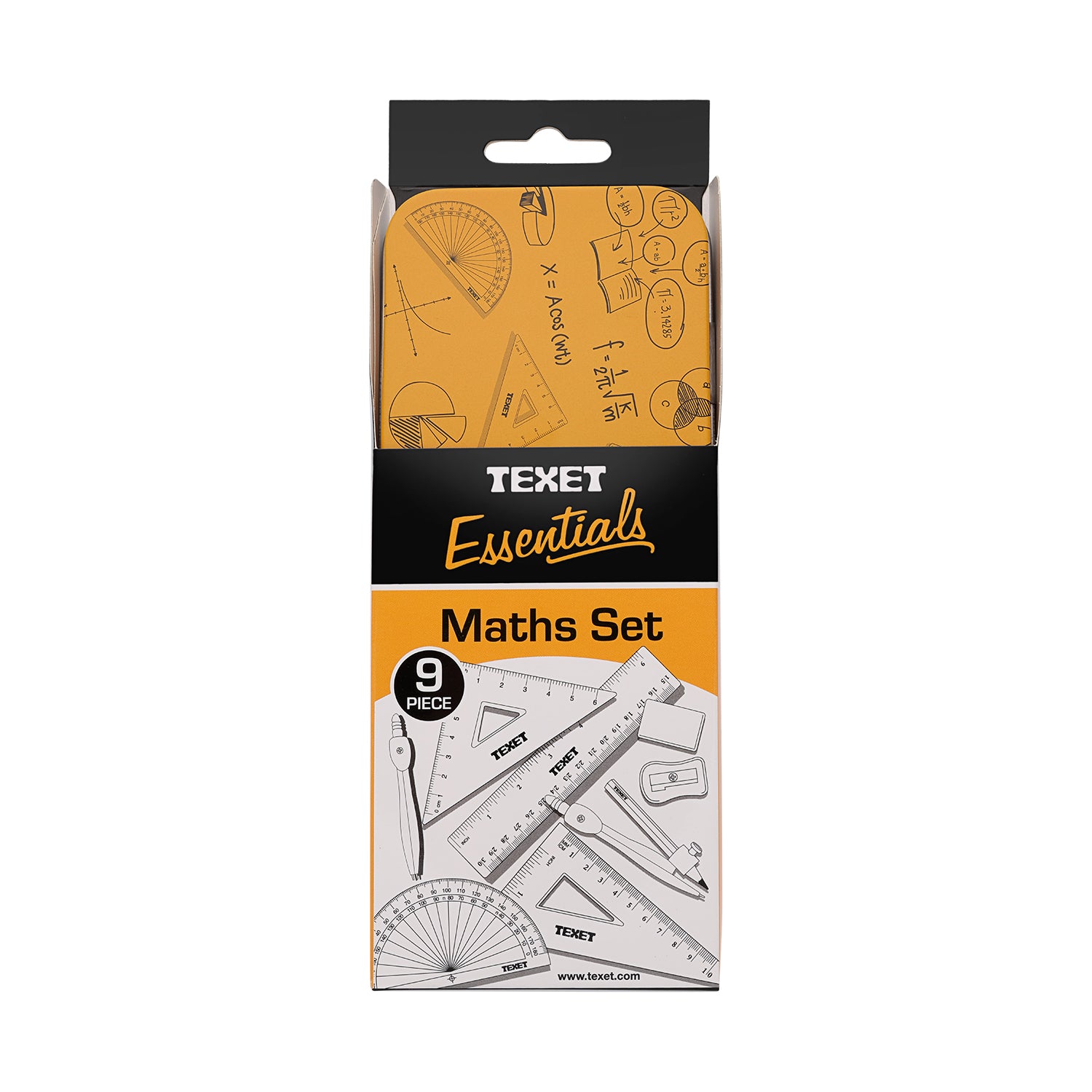 9 Piece Math Set in Metal Tin