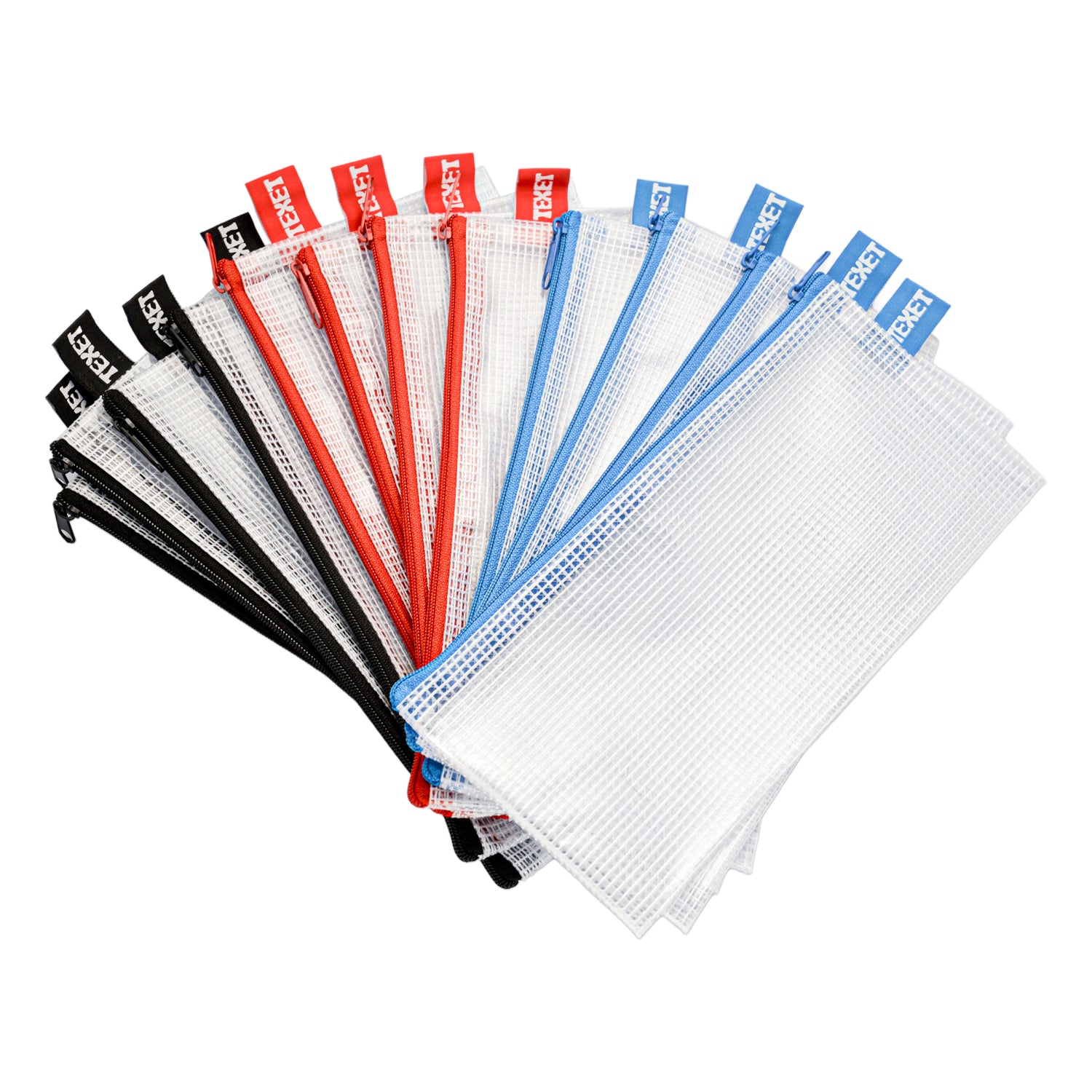 Mesh Tuff Bag Pencil Case, Pack of 12