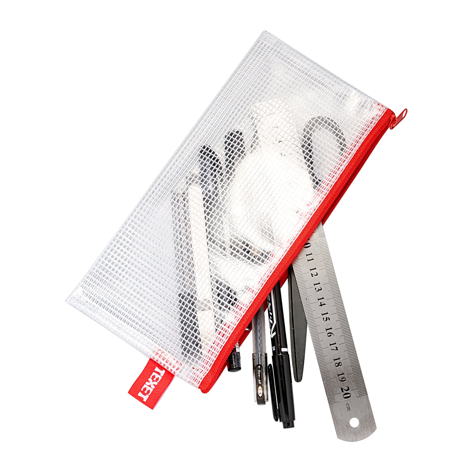 Mesh Tuff Bag Pencil Case, Pack of 12