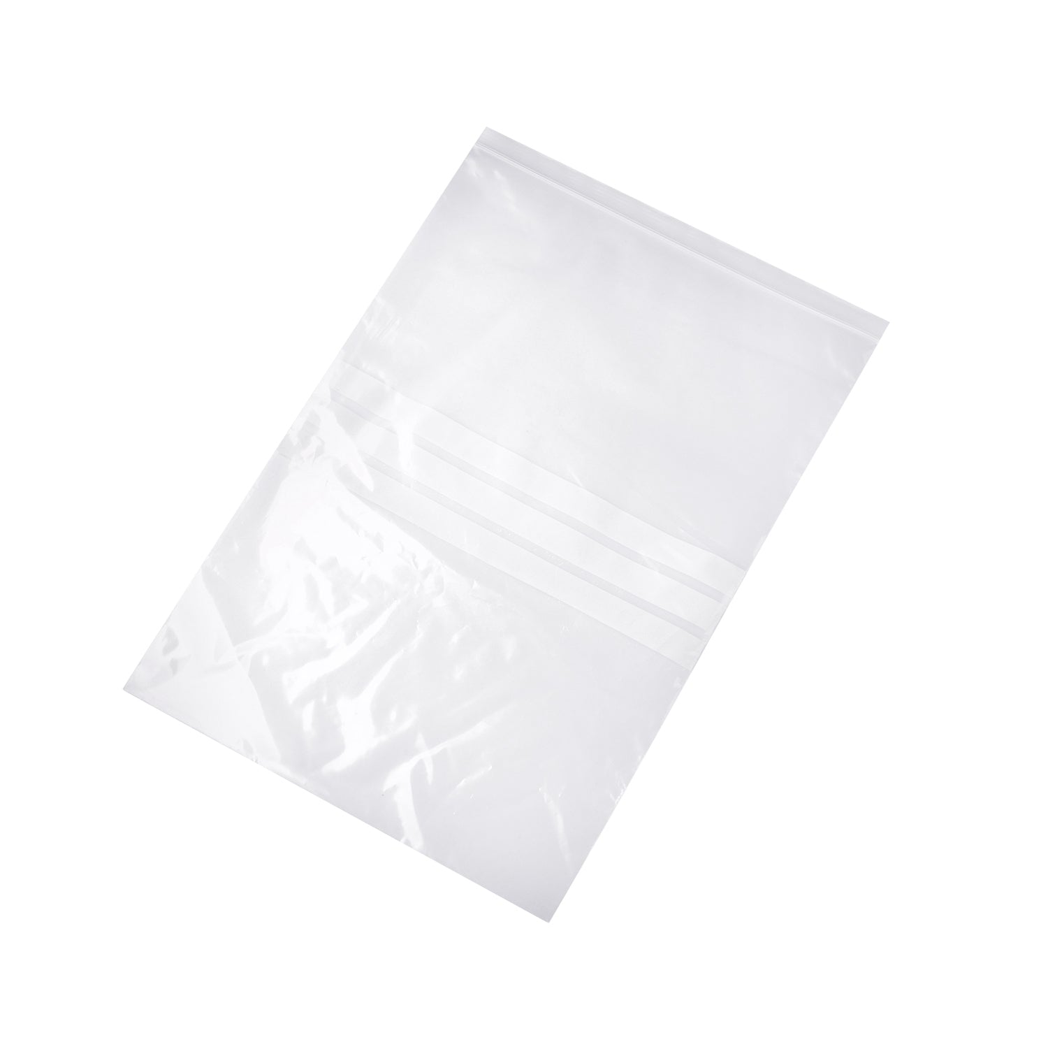 Large Resealable Bag with Write On Label, Pack of 100