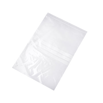 Large Resealable Bag with Write On Label, Pack of 100