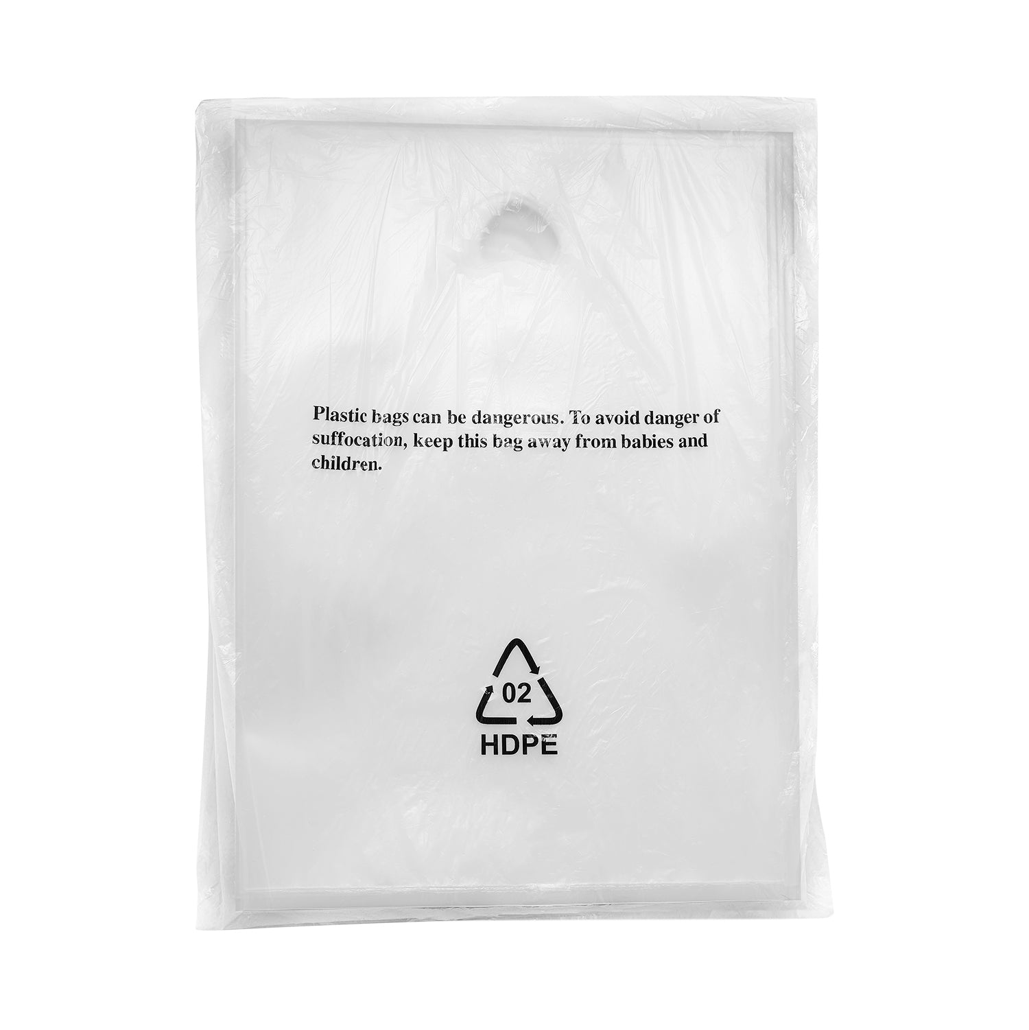 Clear Polythene School Bags, Pack of 50