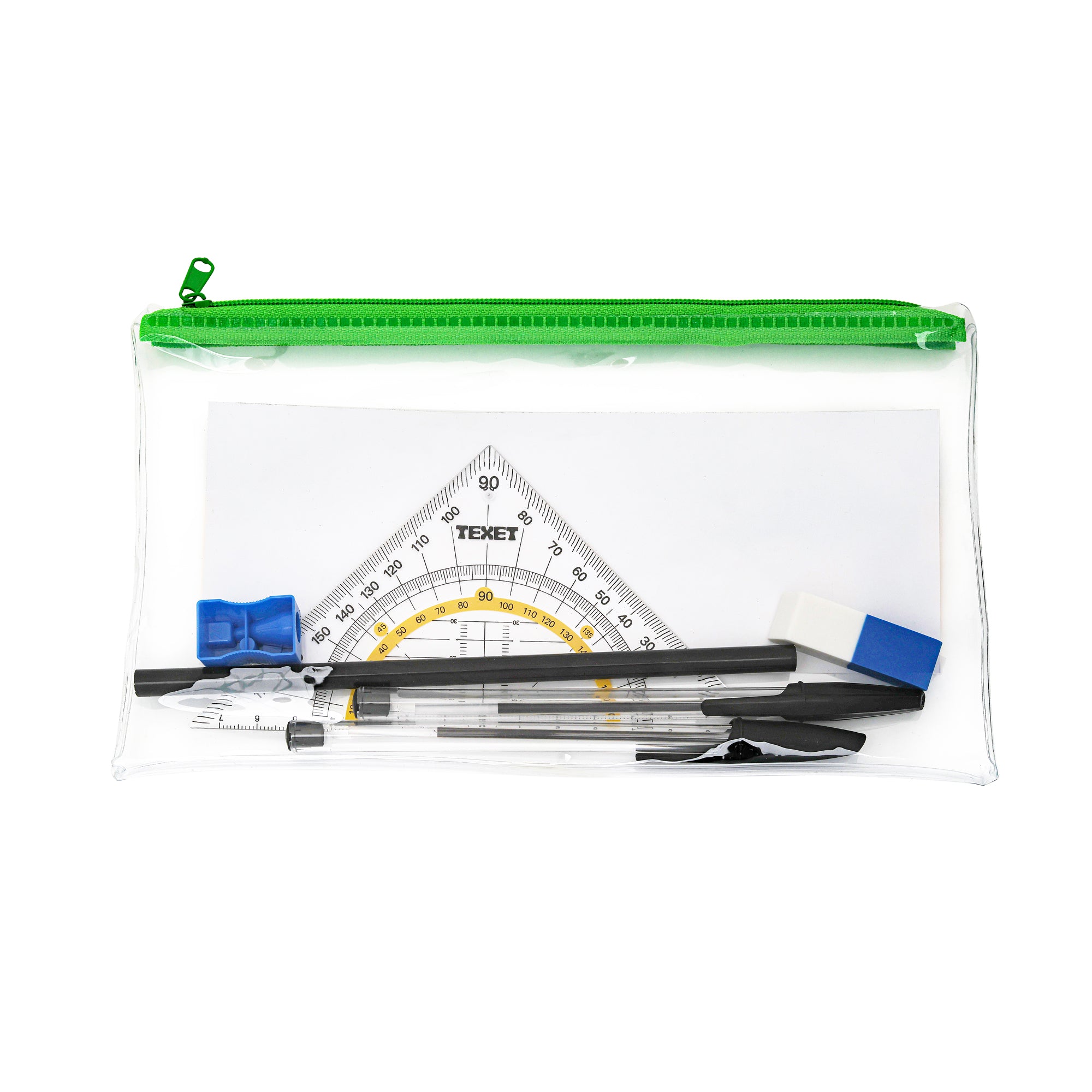 6 Piece Stationery Set Plastic Case