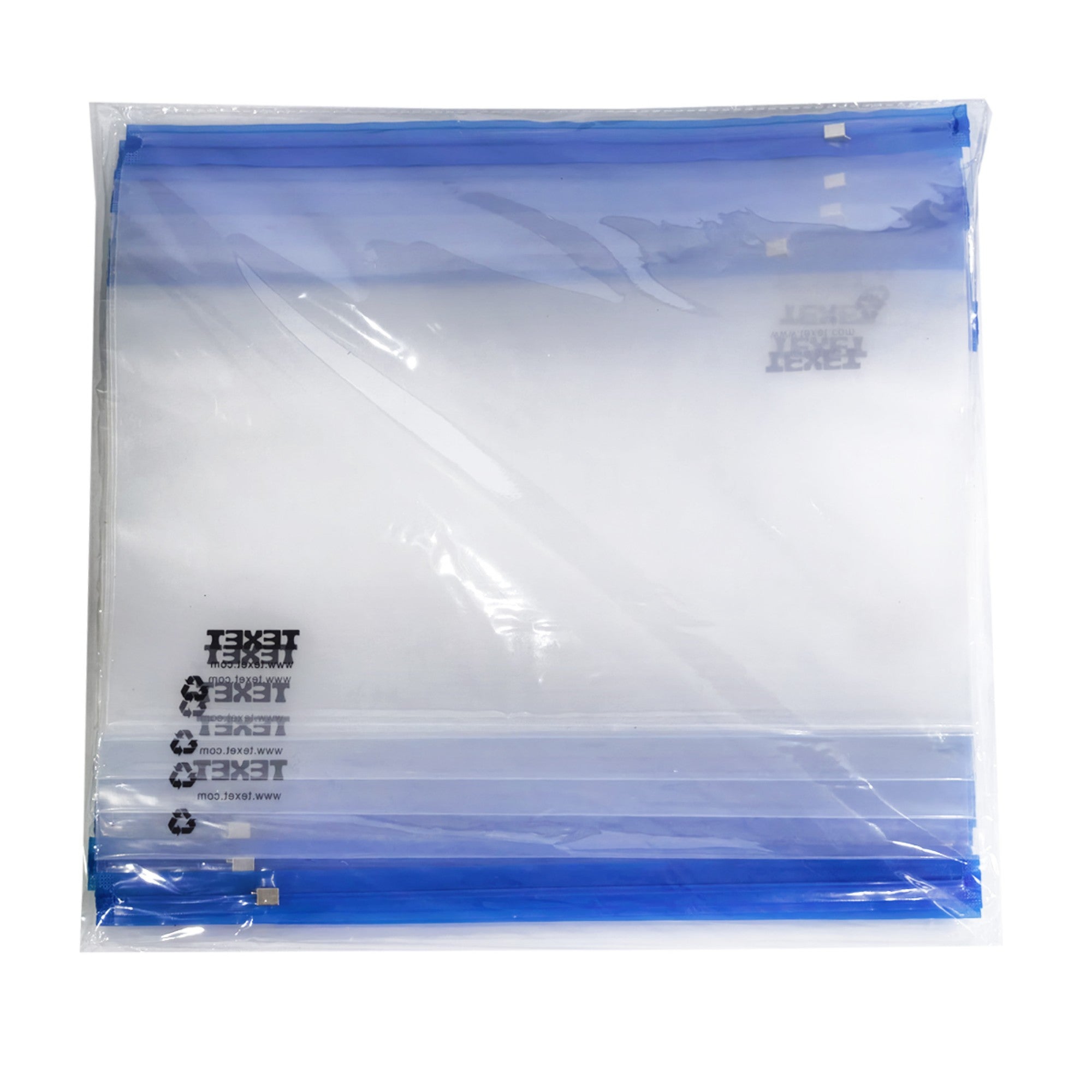 A4+ Blue Zipped Wallet, Pack of 25