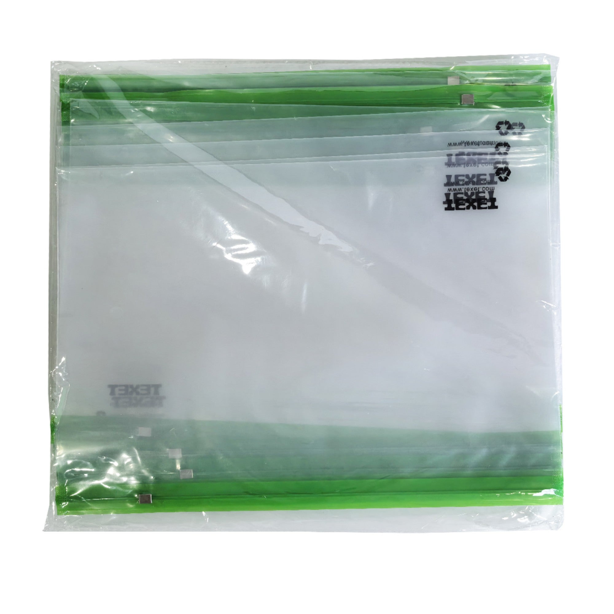 A4+ Green Zipped Wallet, Pack of 25