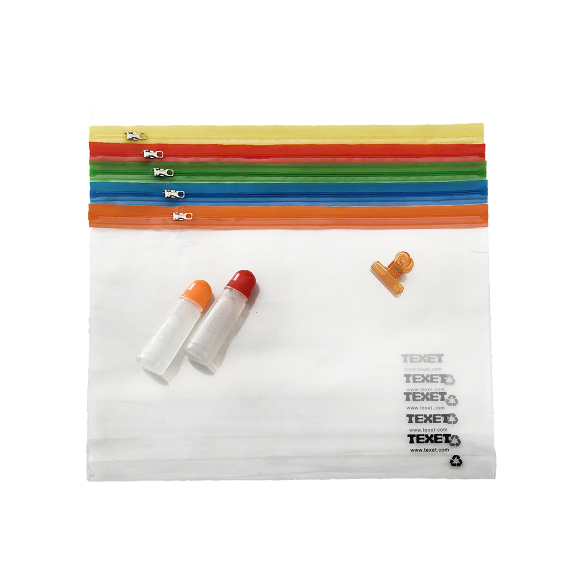 A4+ Mix Colours Zipped Wallet, Pack of 25
