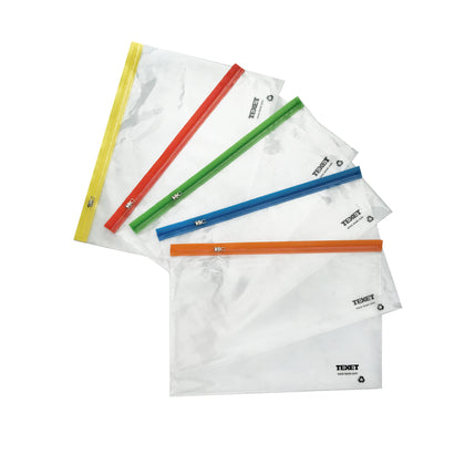 A4+ Mix Colours Zipped Wallet, Pack of 25