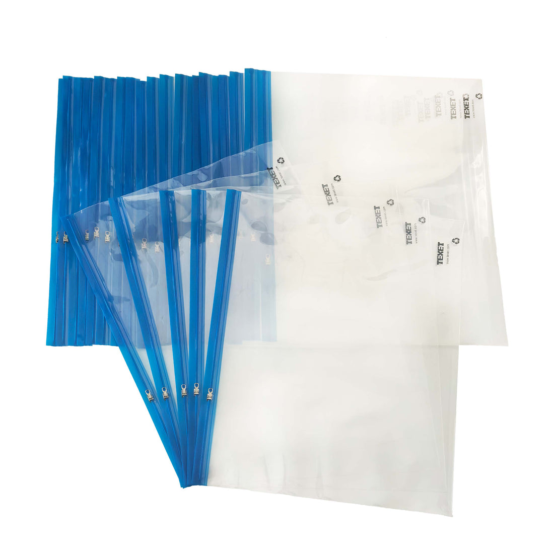 A3 Blue Zipped Wallet, Pack of 25