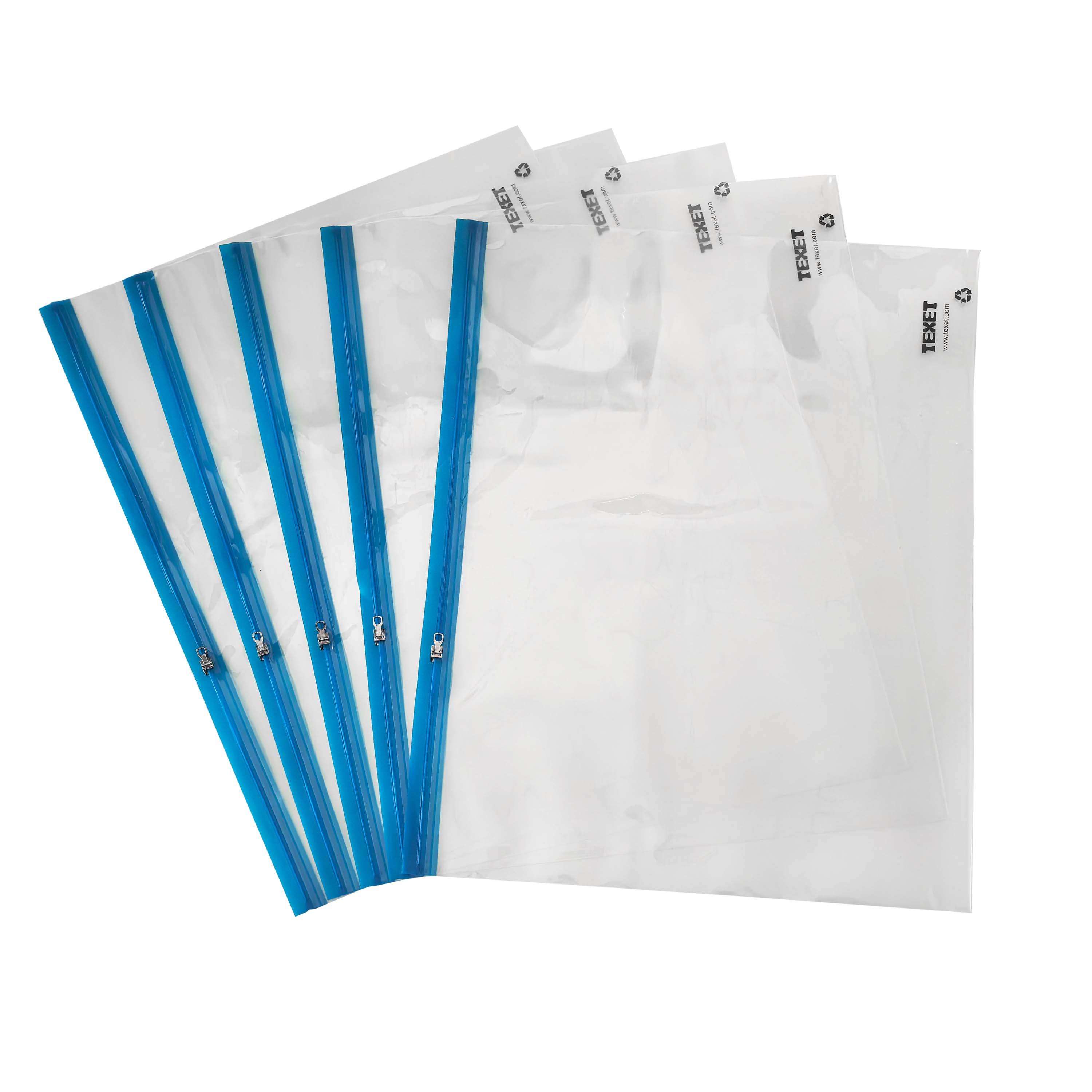 A3 Blue Zipped Wallet, Pack of 25