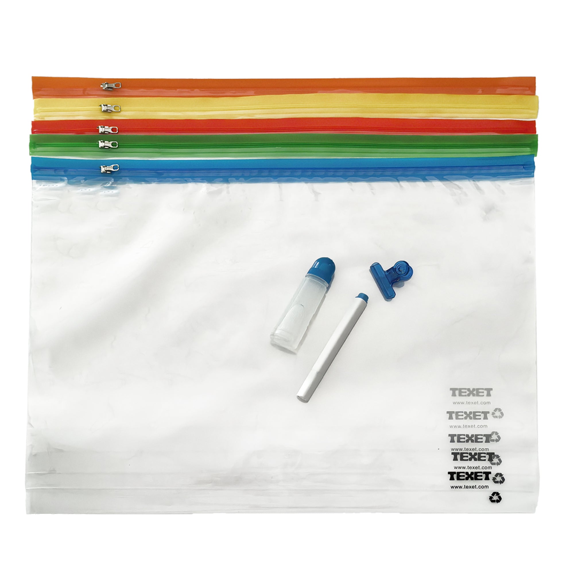 A3 Mix Colours Zipped Wallet, Pack of 25