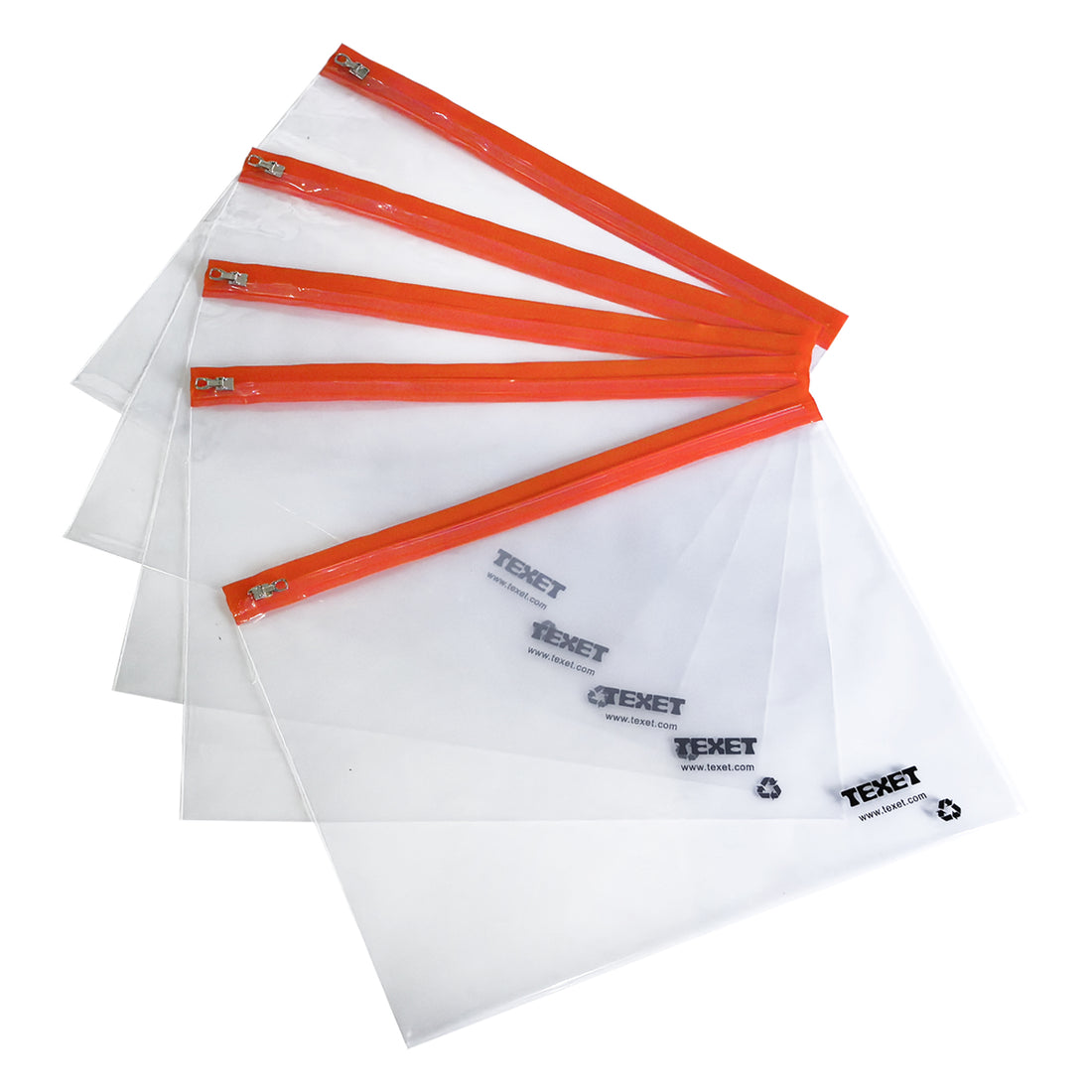 A3 Red Zipped Wallet, Pack of 25