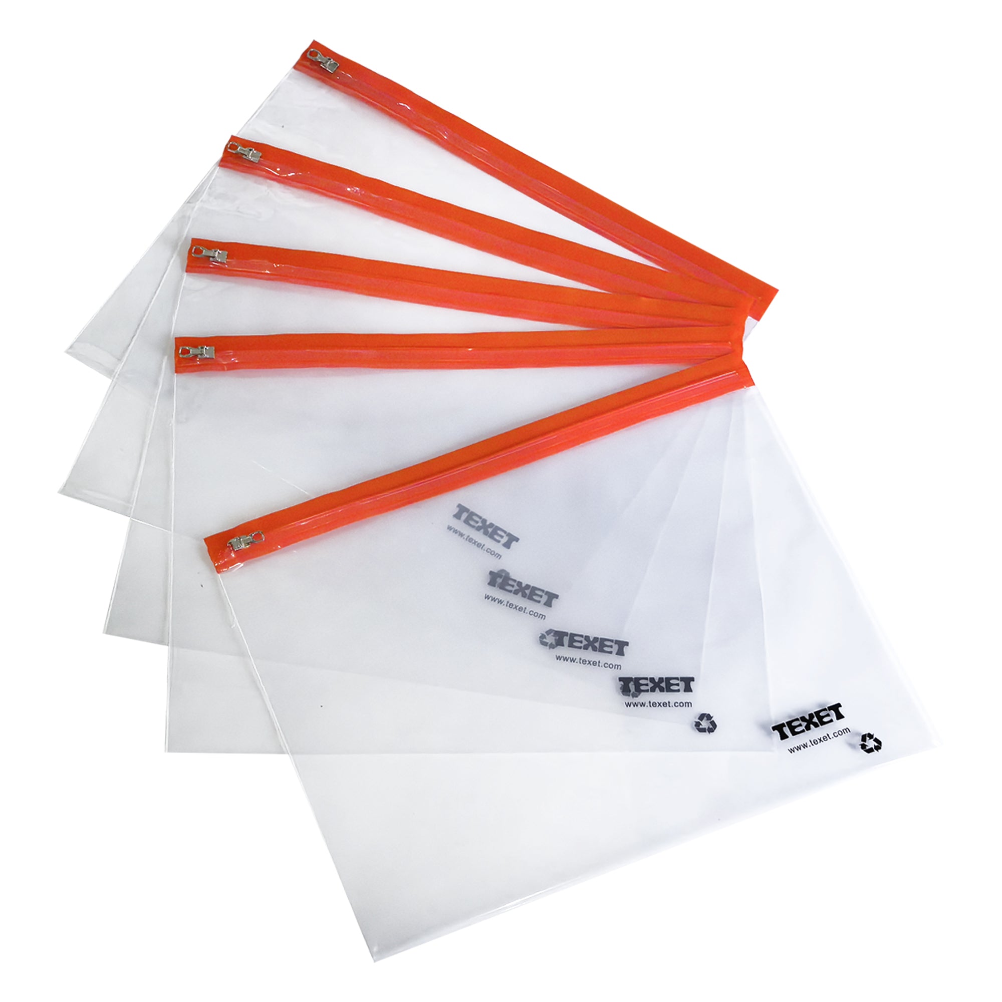 A3 Red Zipped Wallet, Pack of 25