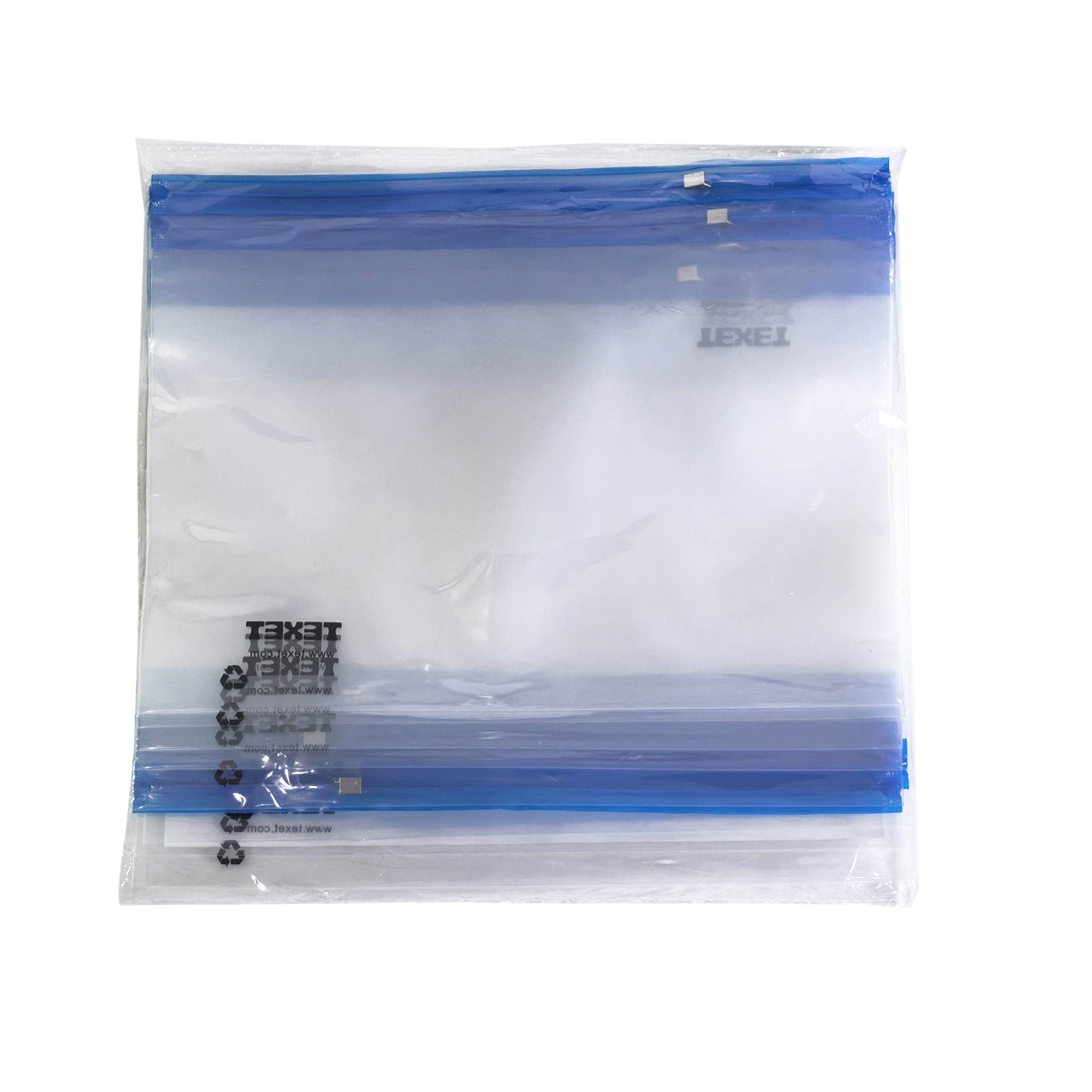 A4 Blue Zipped Wallet, Pack of 25