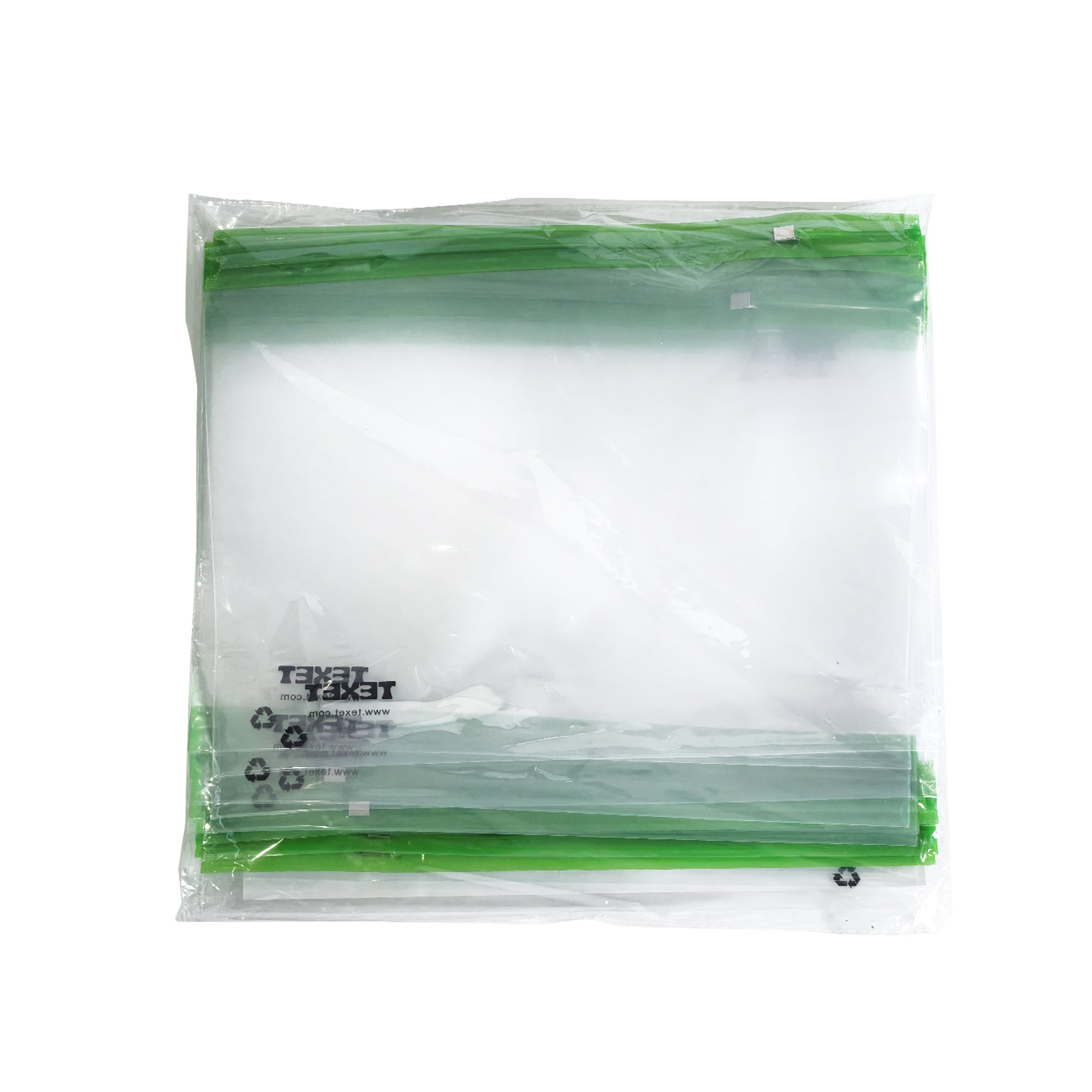 A4 Green Zipped Wallet, Pack of 25