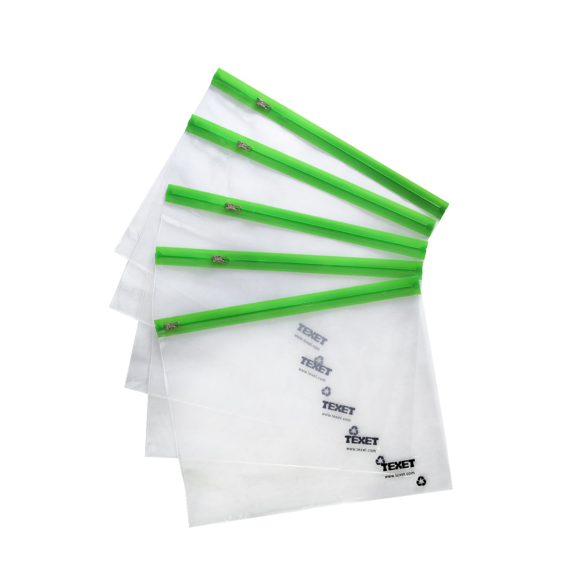 A3 Green Zipped Wallet, Pack of 25