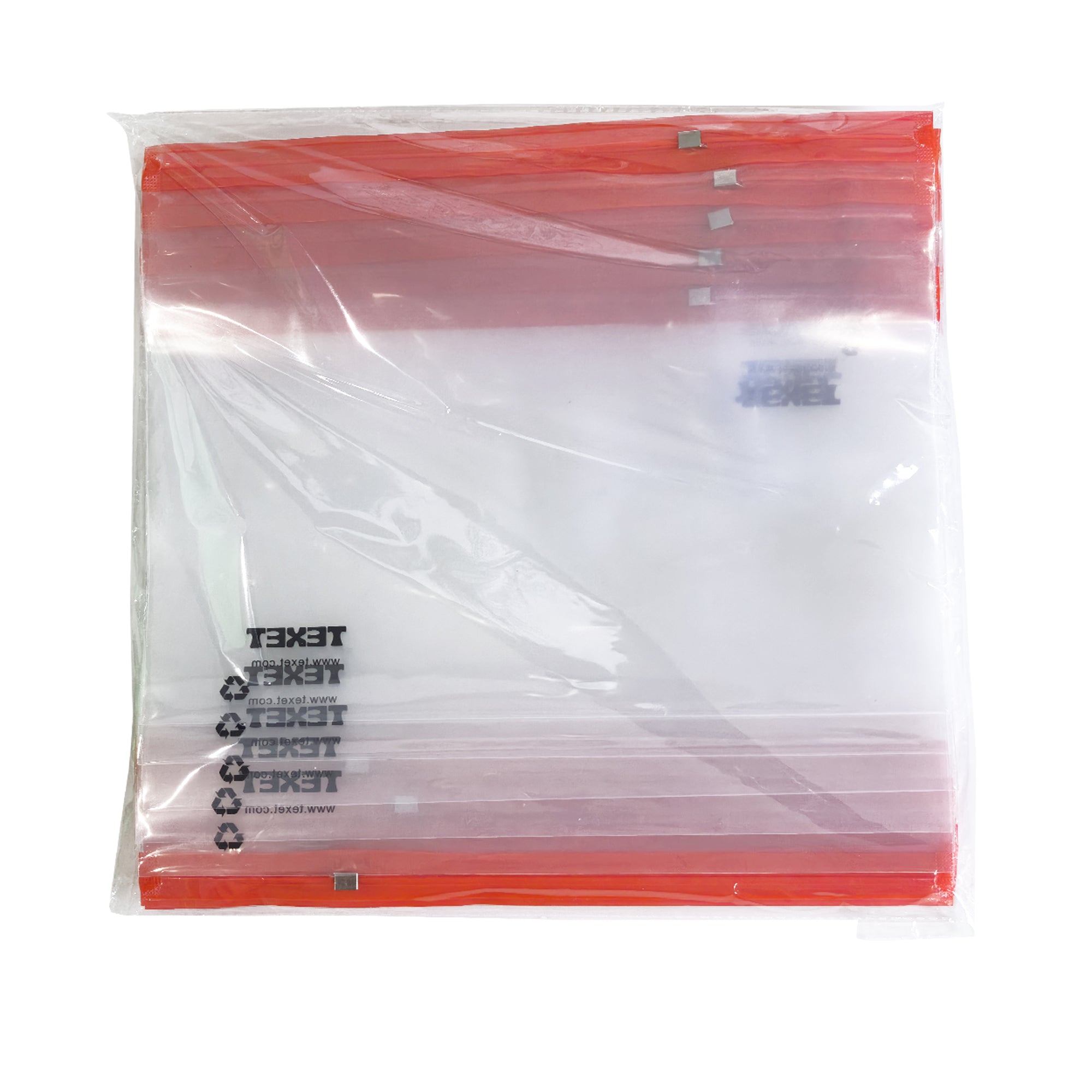 A4 Red Zipped Wallet, Pack of 25