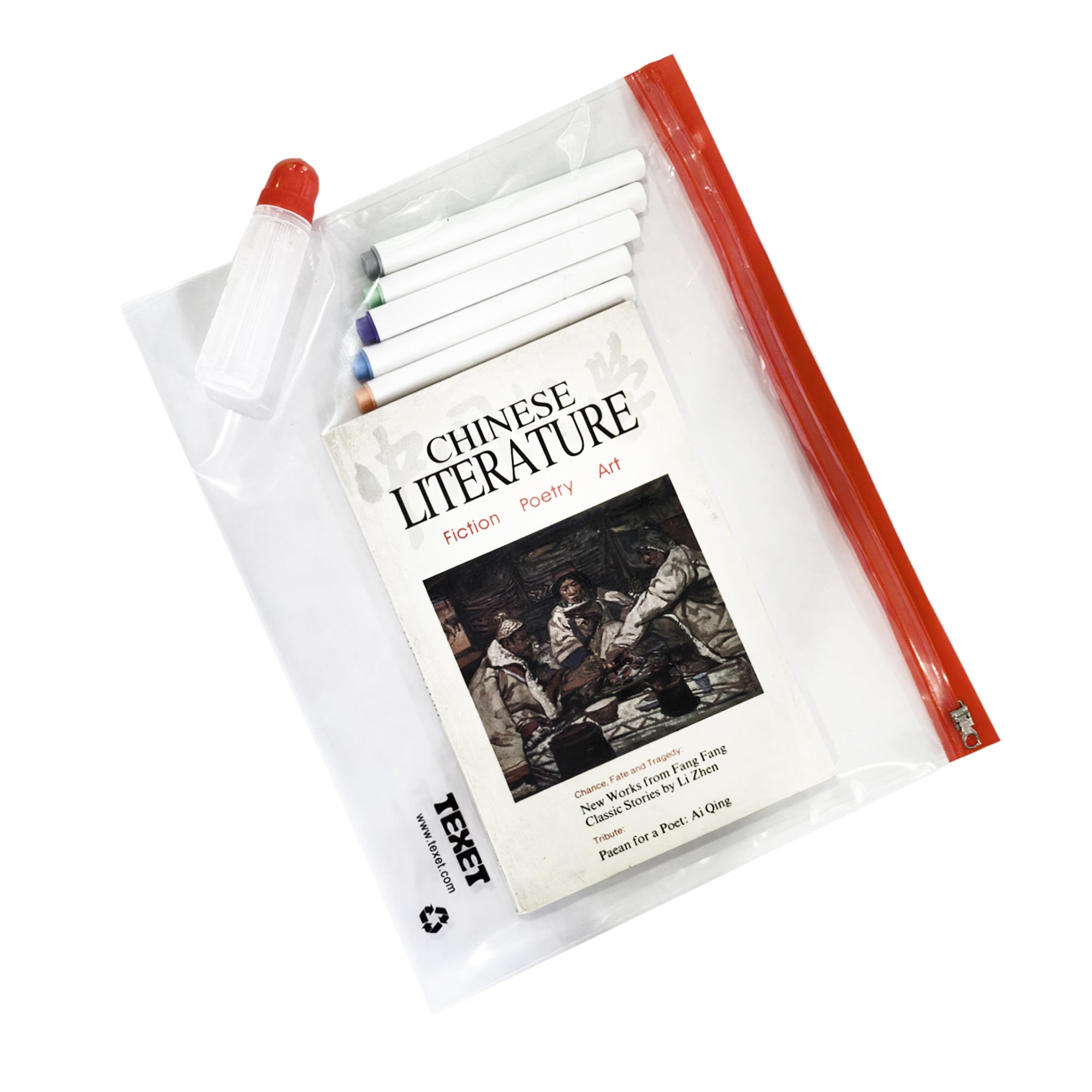 A4 Red Zipped Wallet, Pack of 25