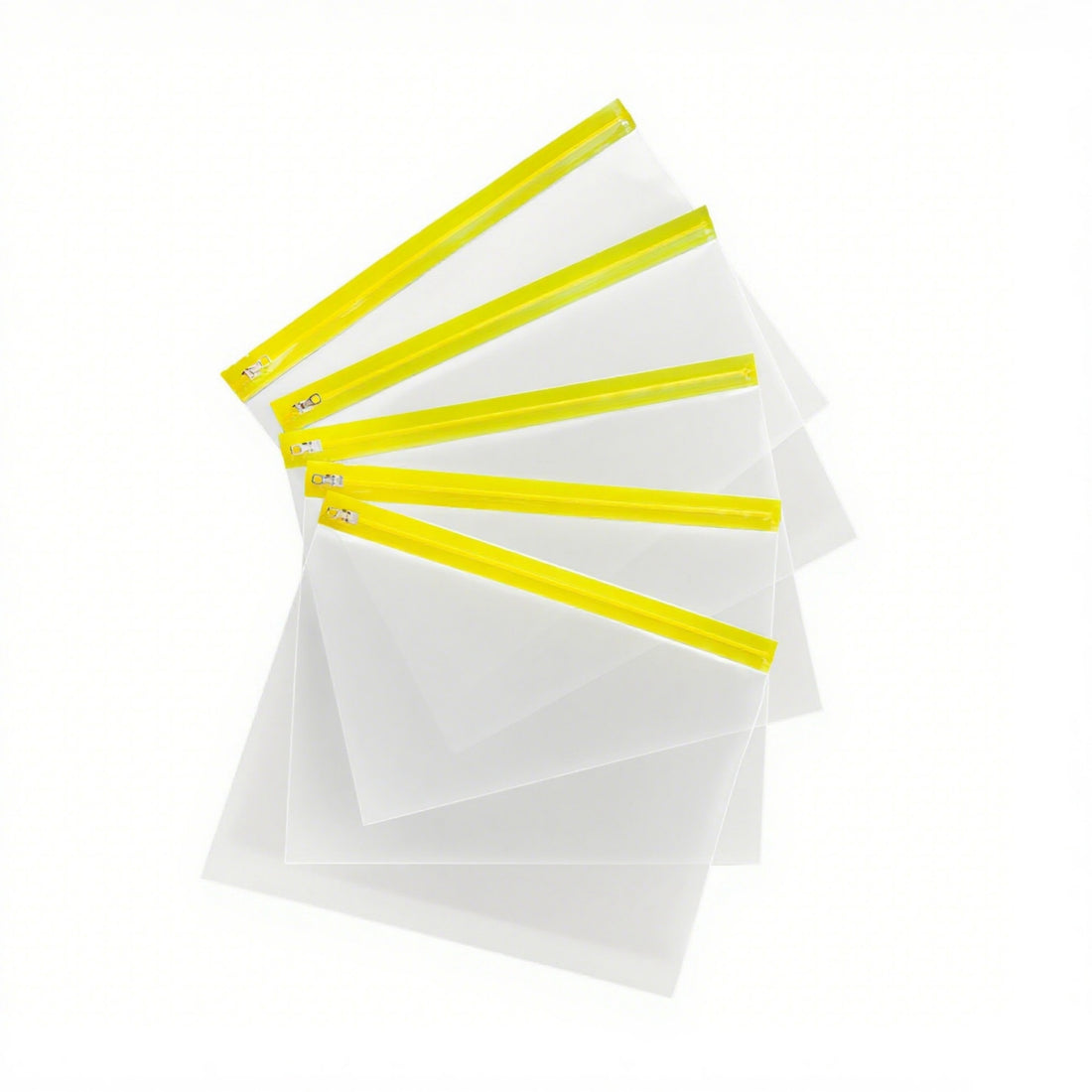 A4 Yellow Zipped Wallet, Pack of 25
