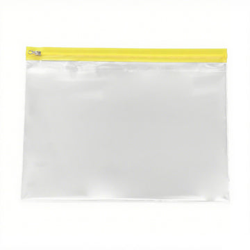 A4 Yellow Zipped Wallet, Pack of 25