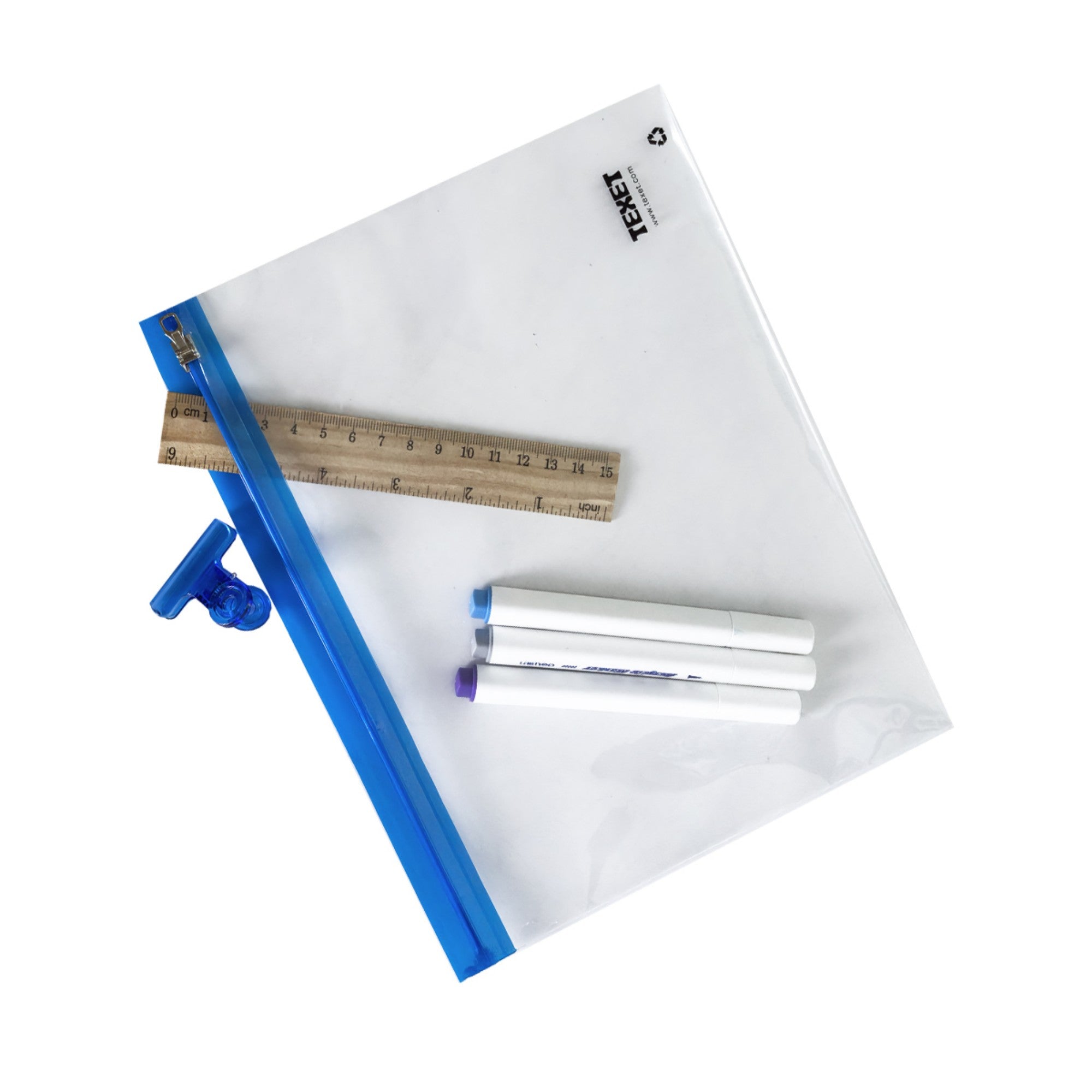 A5 Blue Zipped Wallet, Pack of 25