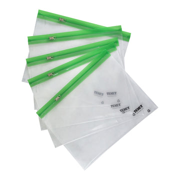 A5 Green Zipped Wallet, Pack of 25