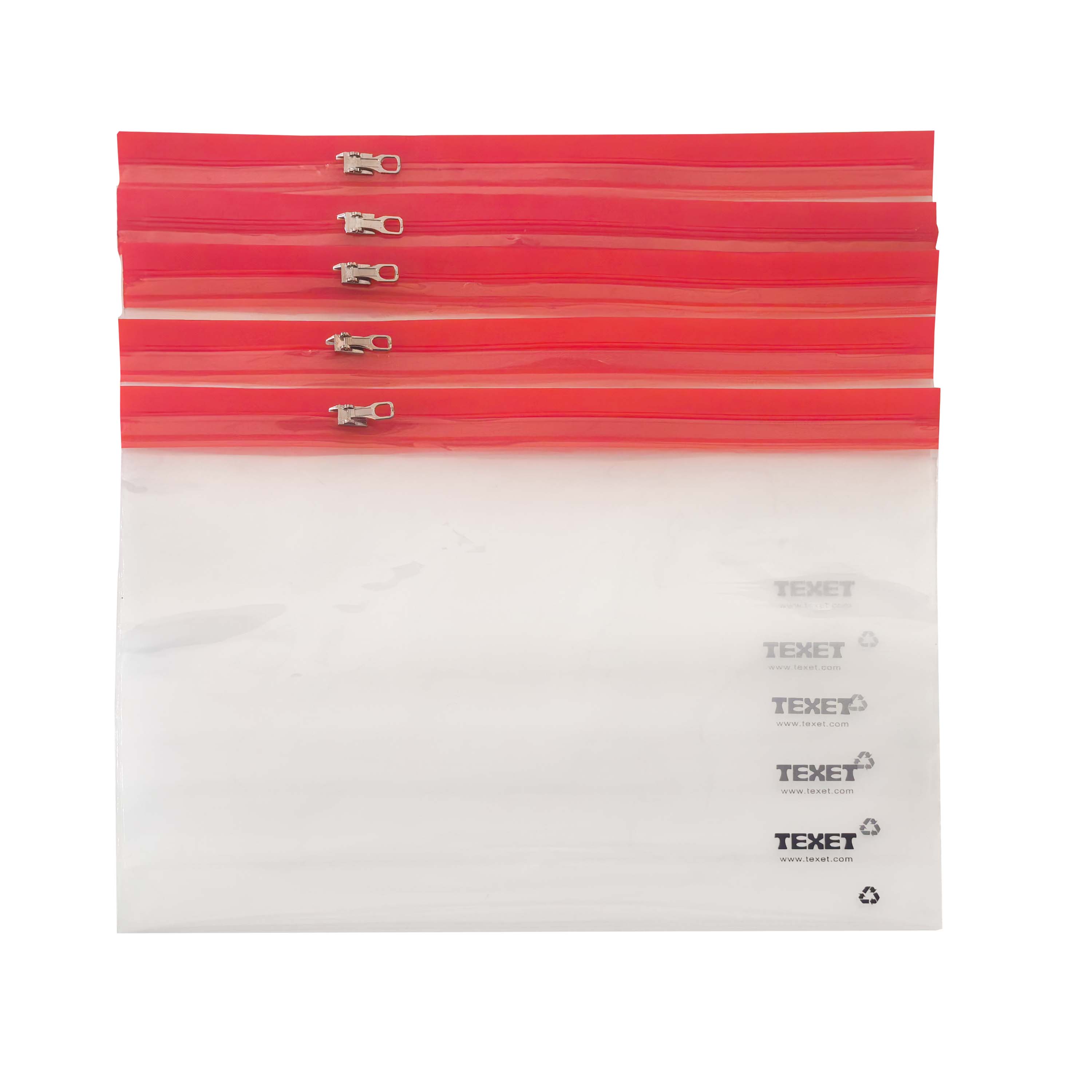 A5 Red Zipped Wallet, Pack of 25