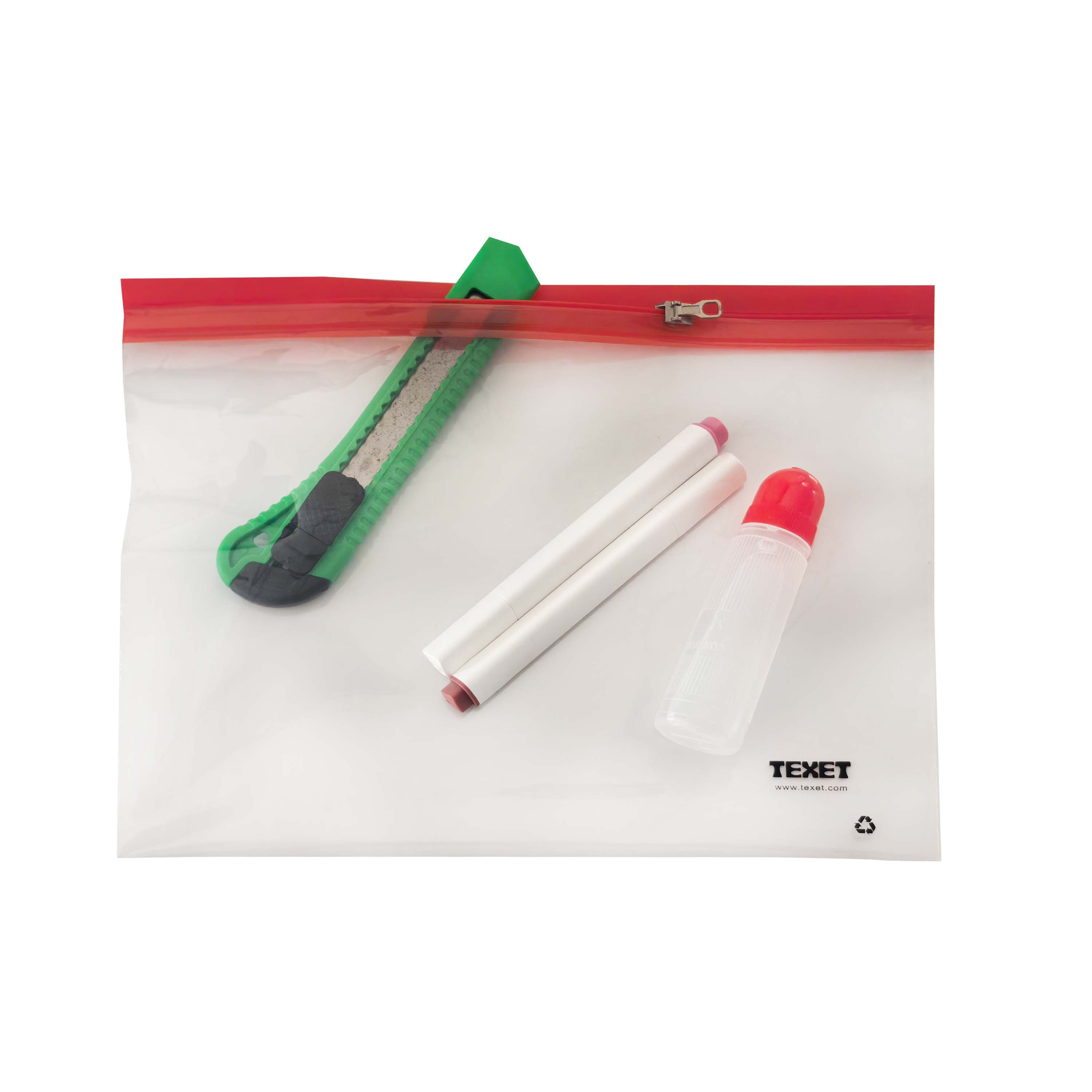 A5 Red Zipped Wallet, Pack of 25