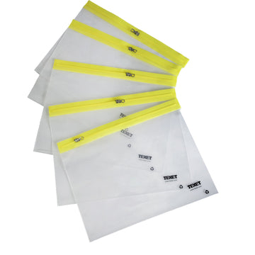 A5 Yellow Zipped Wallet, Pack of 25