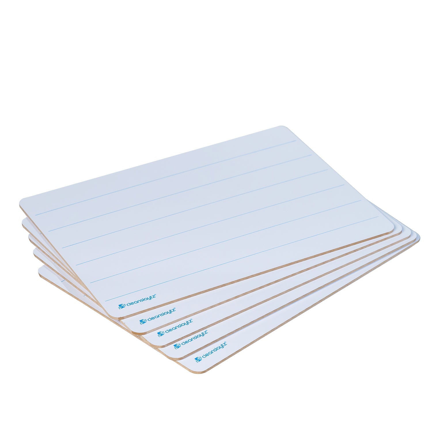 A4 Rigid 6-Lined/Plain Eco Antimicrobial Drywipe Boards, Pack of 5