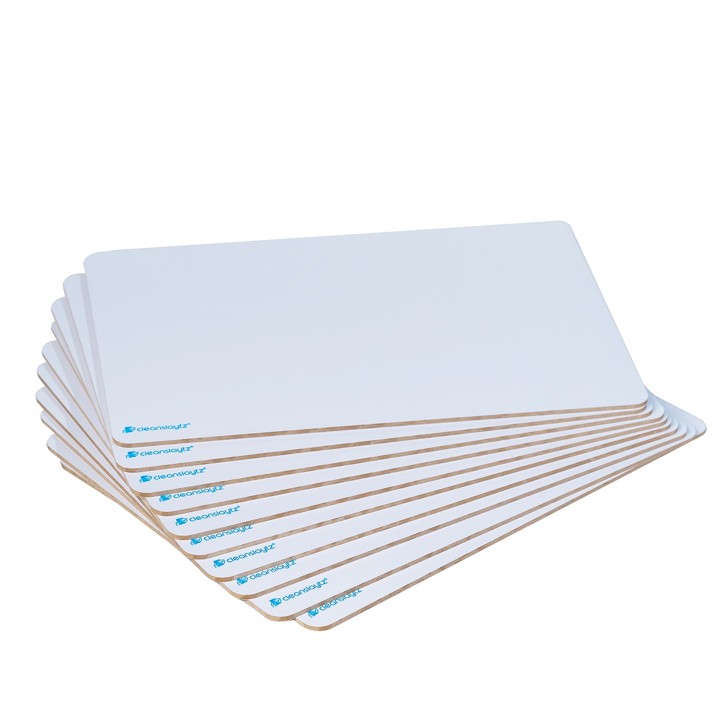 A4 Rigid Plain/Plain Eco Antimicrobial Drywipe Boards, Pack of 10