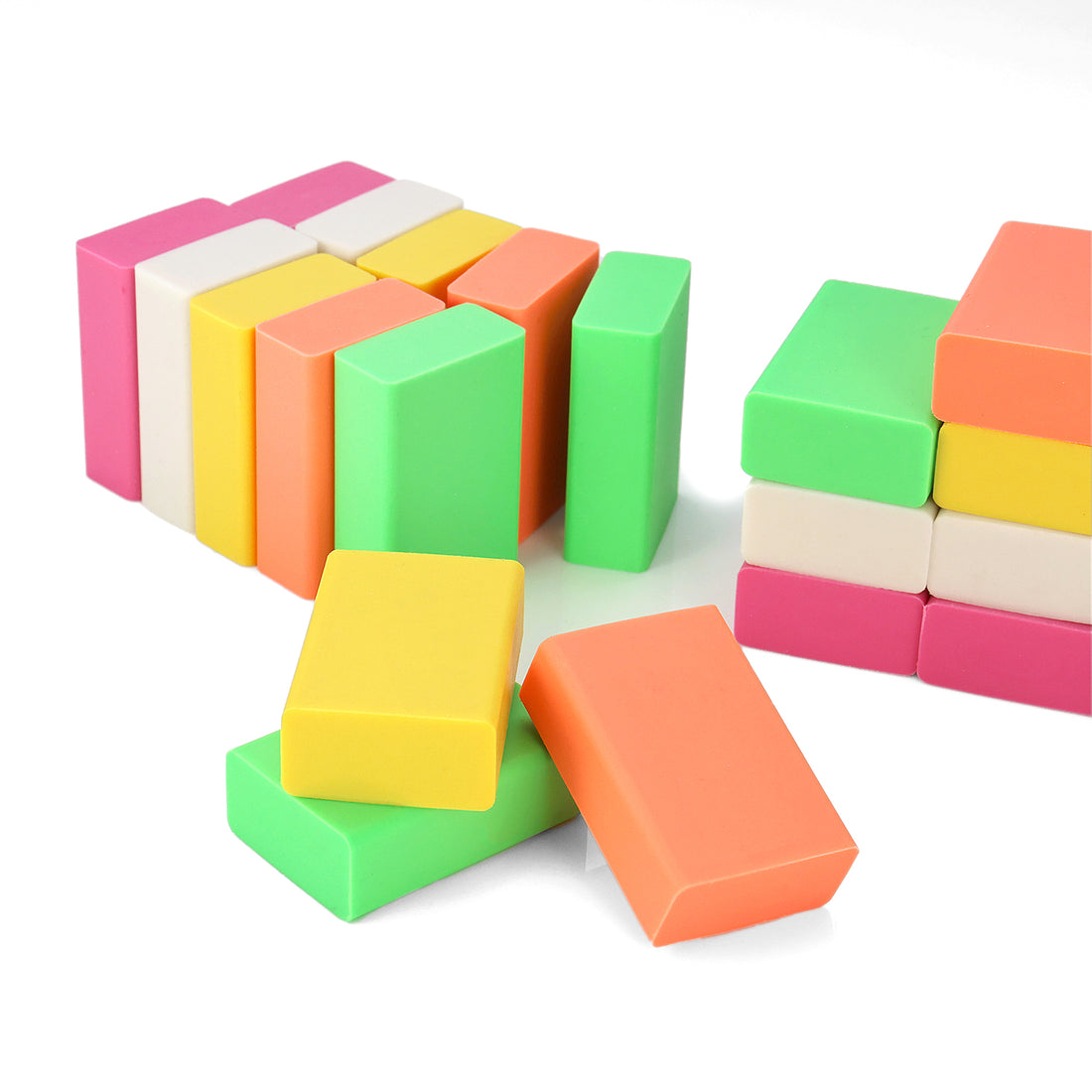 Mix Colours Plastic Eraser, Pack of 25