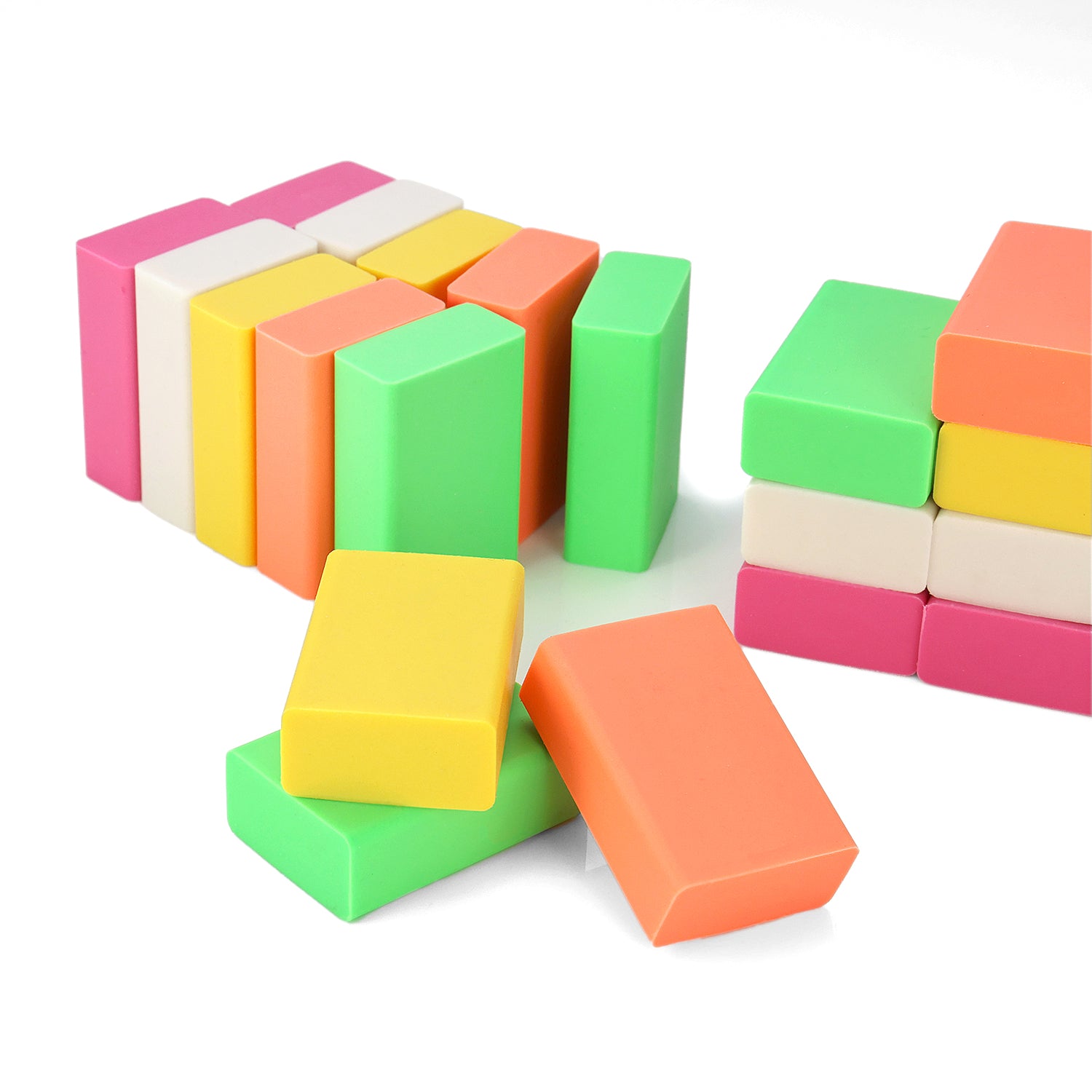 Mix Colours Plastic Eraser, Pack of 25