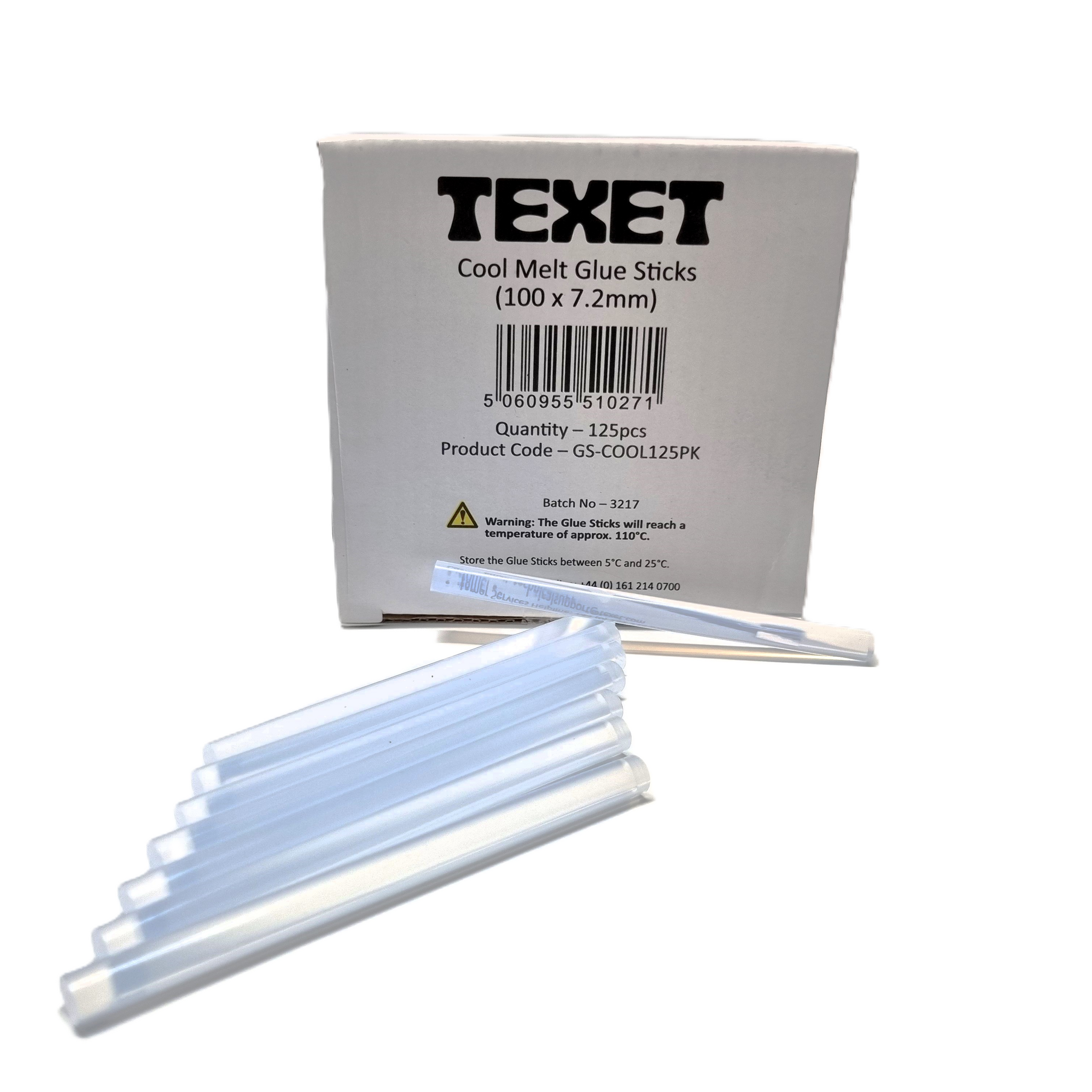 Cool Melt Glue Sticks 100 x 7.2mm, Pack of 125