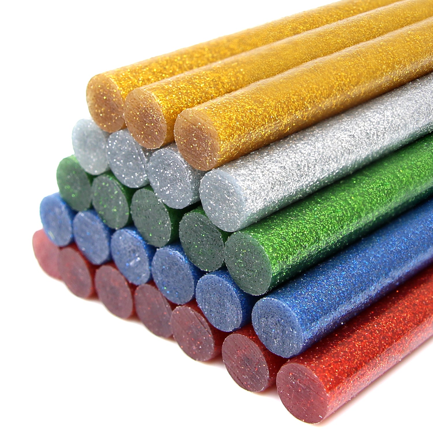 Glitter Glue Sticks Mixed Colours 200 x 11.2mm, Pack of 200