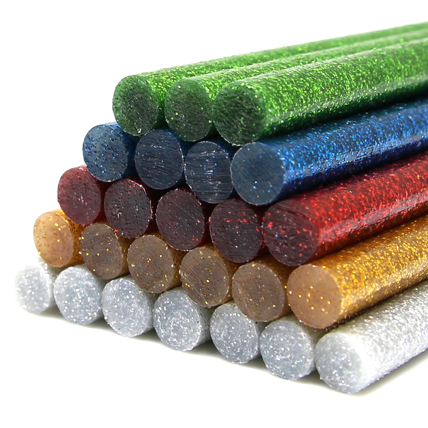 Glitter Glue Sticks Mixed Colours 100 x 7.2mm, Pack of 200