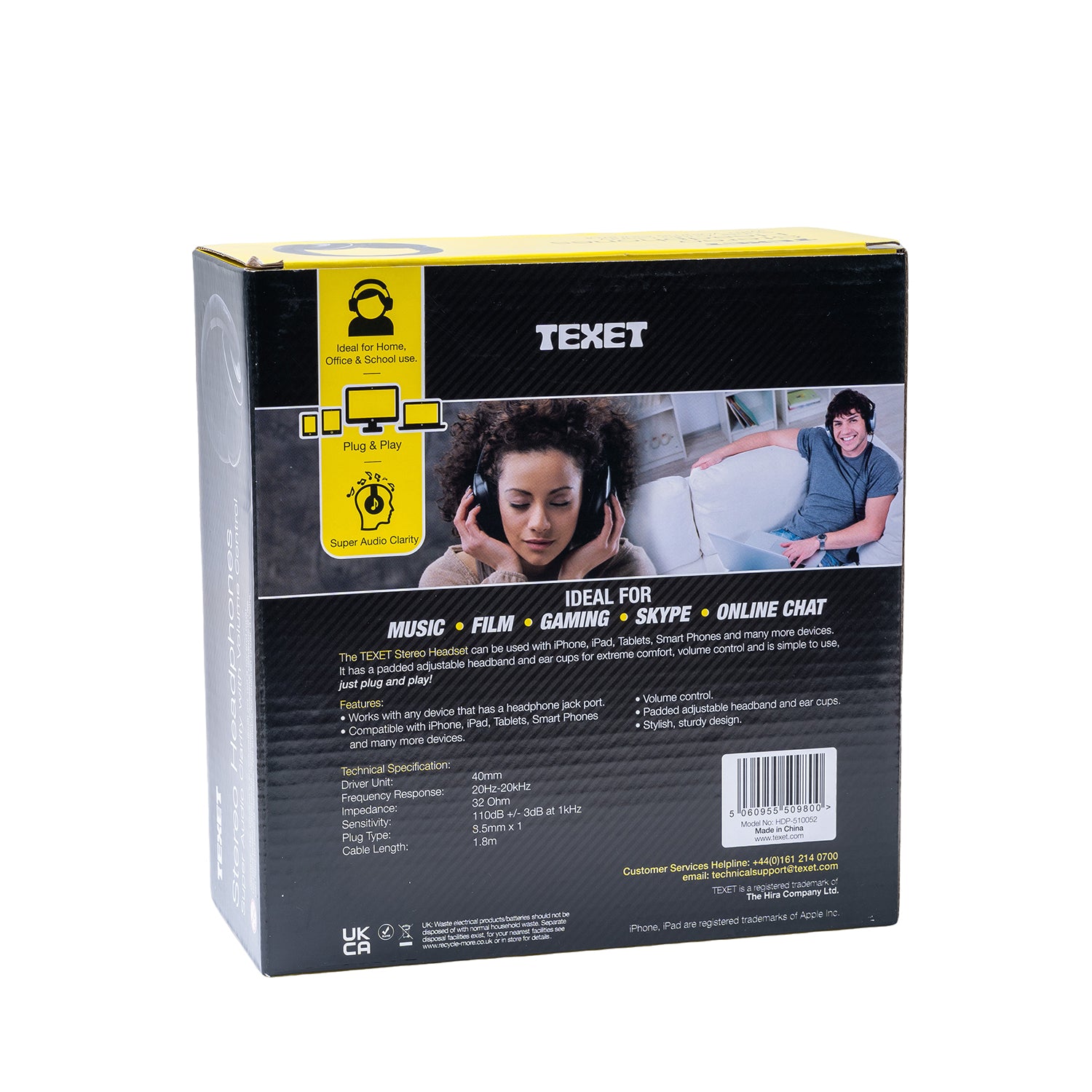 Stereo Basic Headphone, Black and White