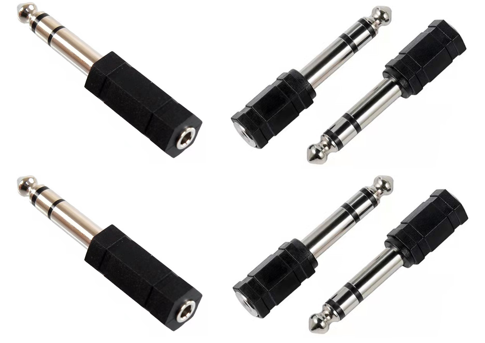 Stereo Jack Adaptors, Pack of 6