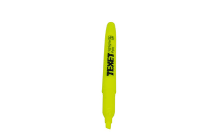 2.5mm Highlighter Pen Yellow Chisel, Pack of 10