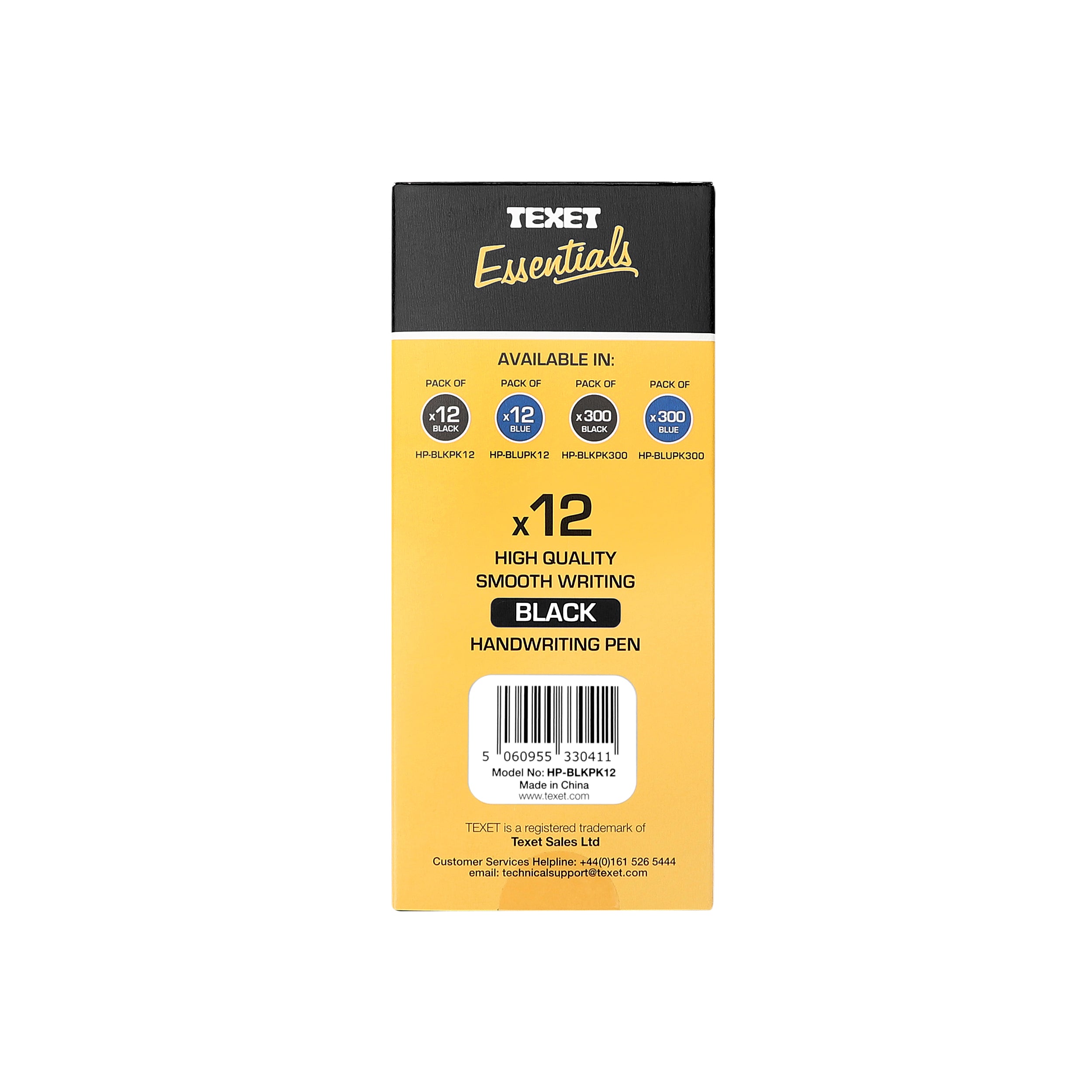 Black Handwriting Pens, Pack of 12