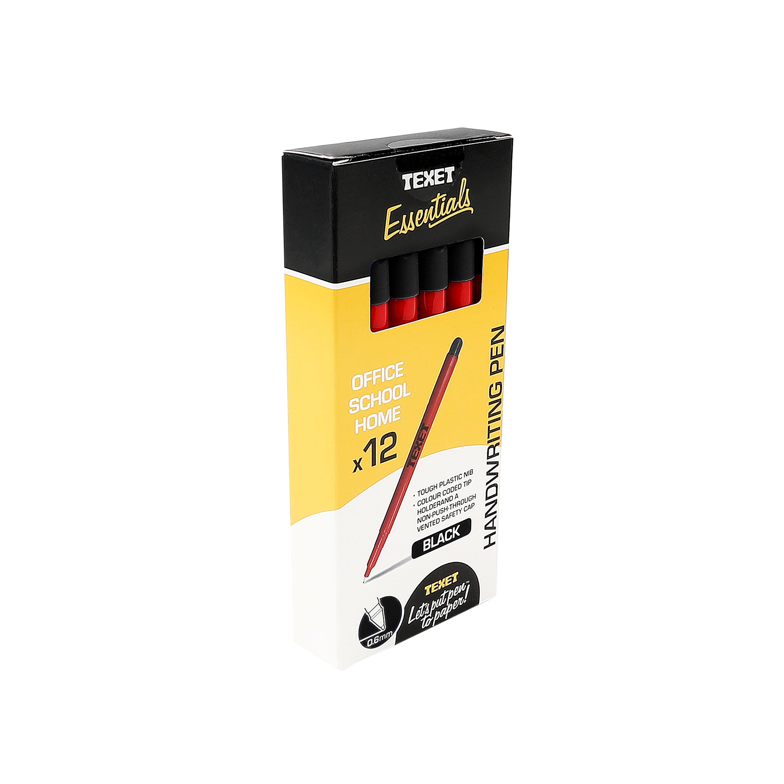 Black Handwriting Pens, Pack of 12