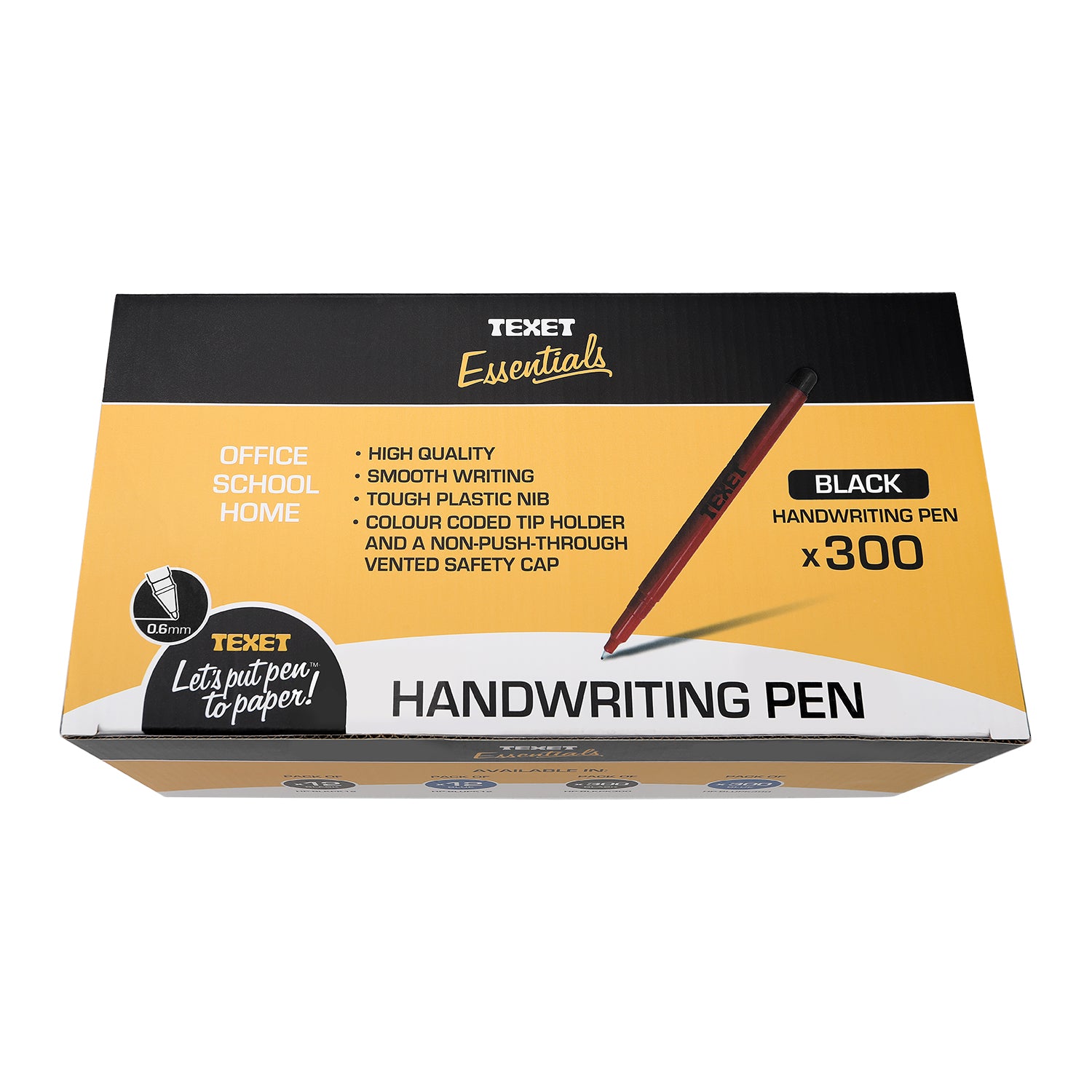 Black Handwriting Pens, Pack of 300