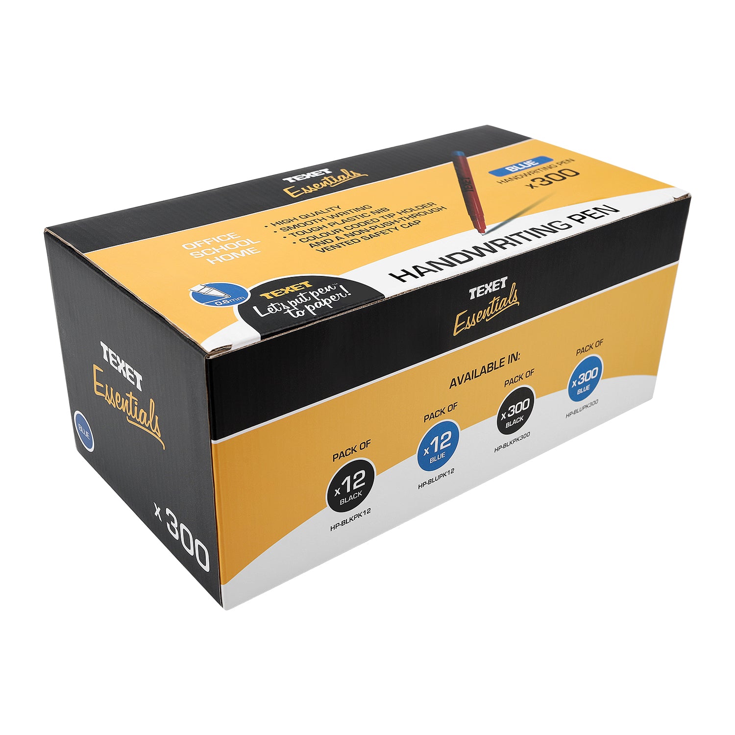 Blue Handwriting Pens, Pack of 300