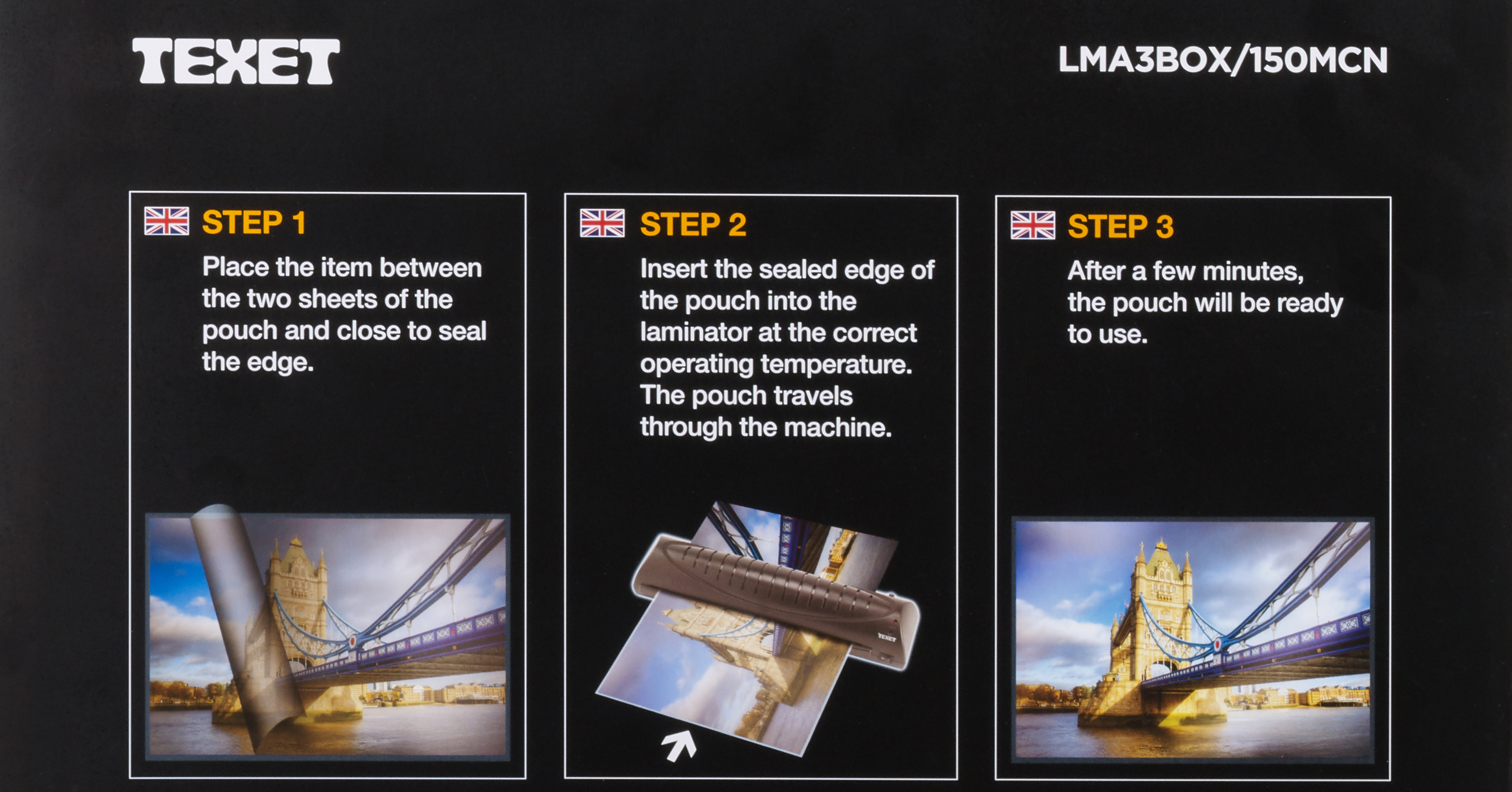 A3 Laminating Pouches 150 mcn, Pack of 100